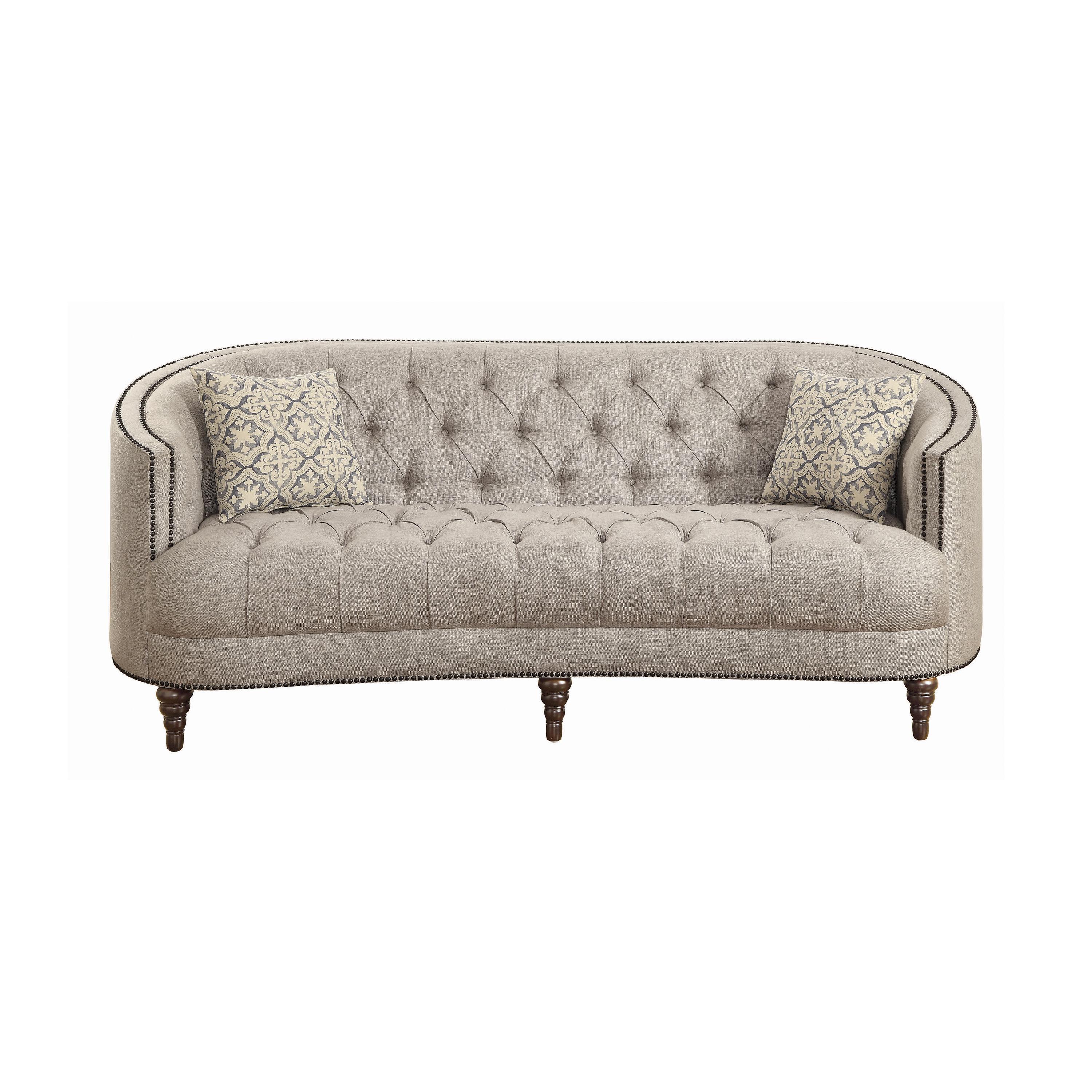 

    
Classic Gray Woven Fabric Living Room Set 2pcs Coaster 505641-S2 Avonlea

