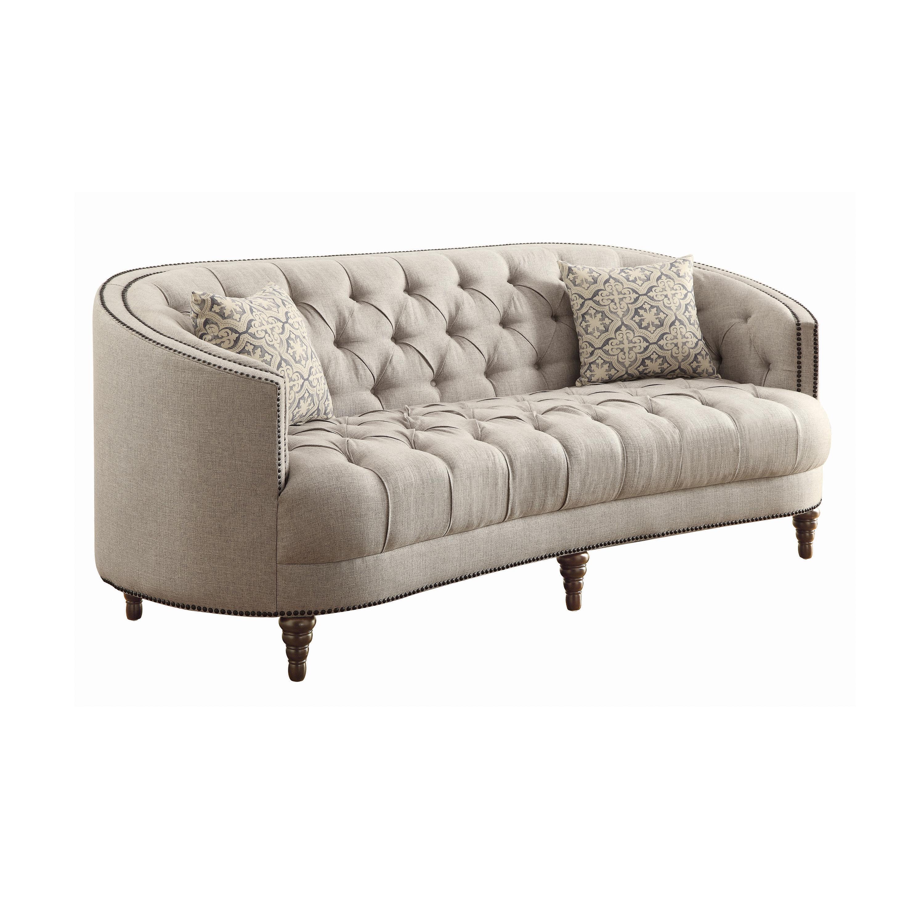 

    
Classic Gray Woven Fabric Upholstery Sofa Coaster 505641 Avonlea
