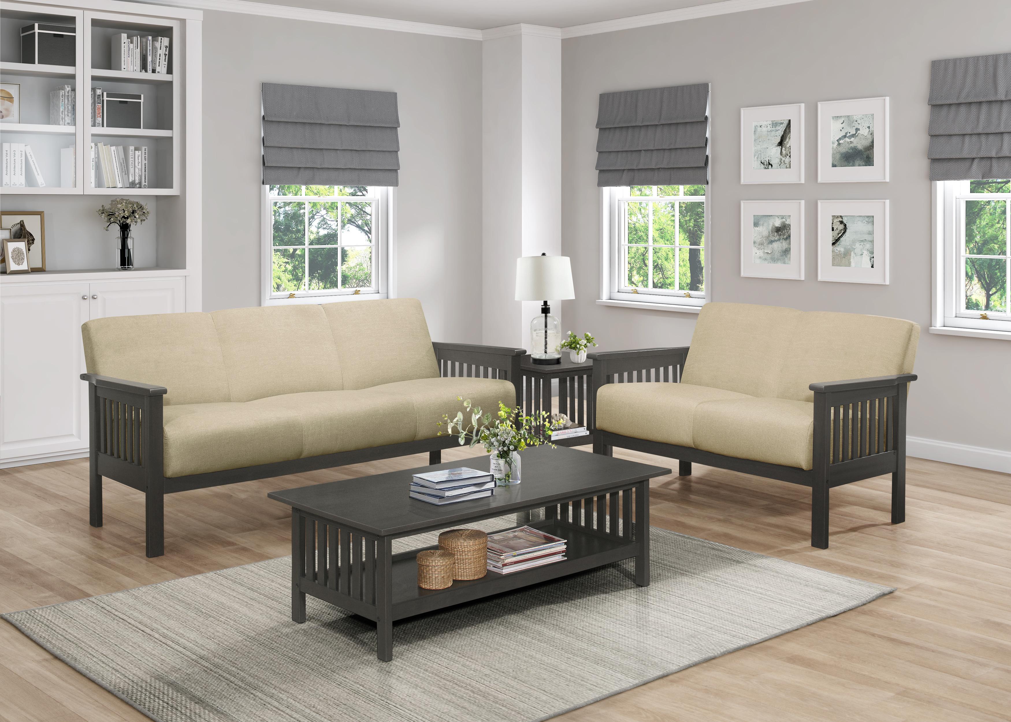 Classic Living Room Set 1104BR-2PC Lewiston 1104BR-2PC in Light Brown 
