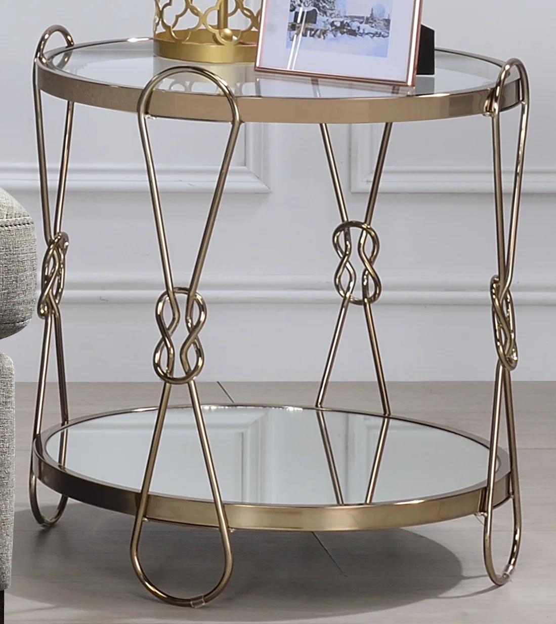 

    
Classic Metal Champagne & Mirrored End Table by Acme Zekera 83942
