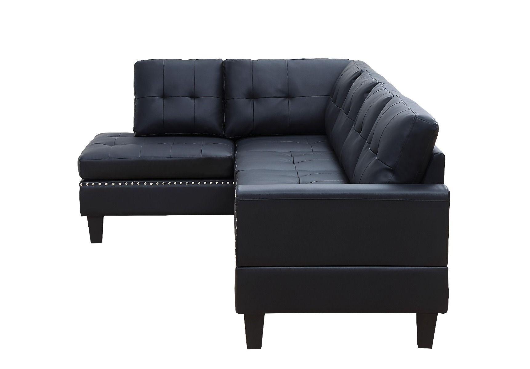 

                    
Acme Furniture Jeimmur Sectional Sofa Black PU Purchase 
