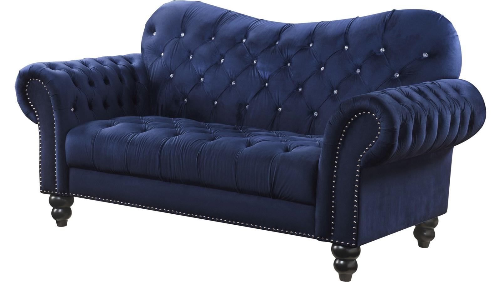 

    
Acme Furniture Iberis Sofa and Loveseat Set Navy blue 53405-2pcs
