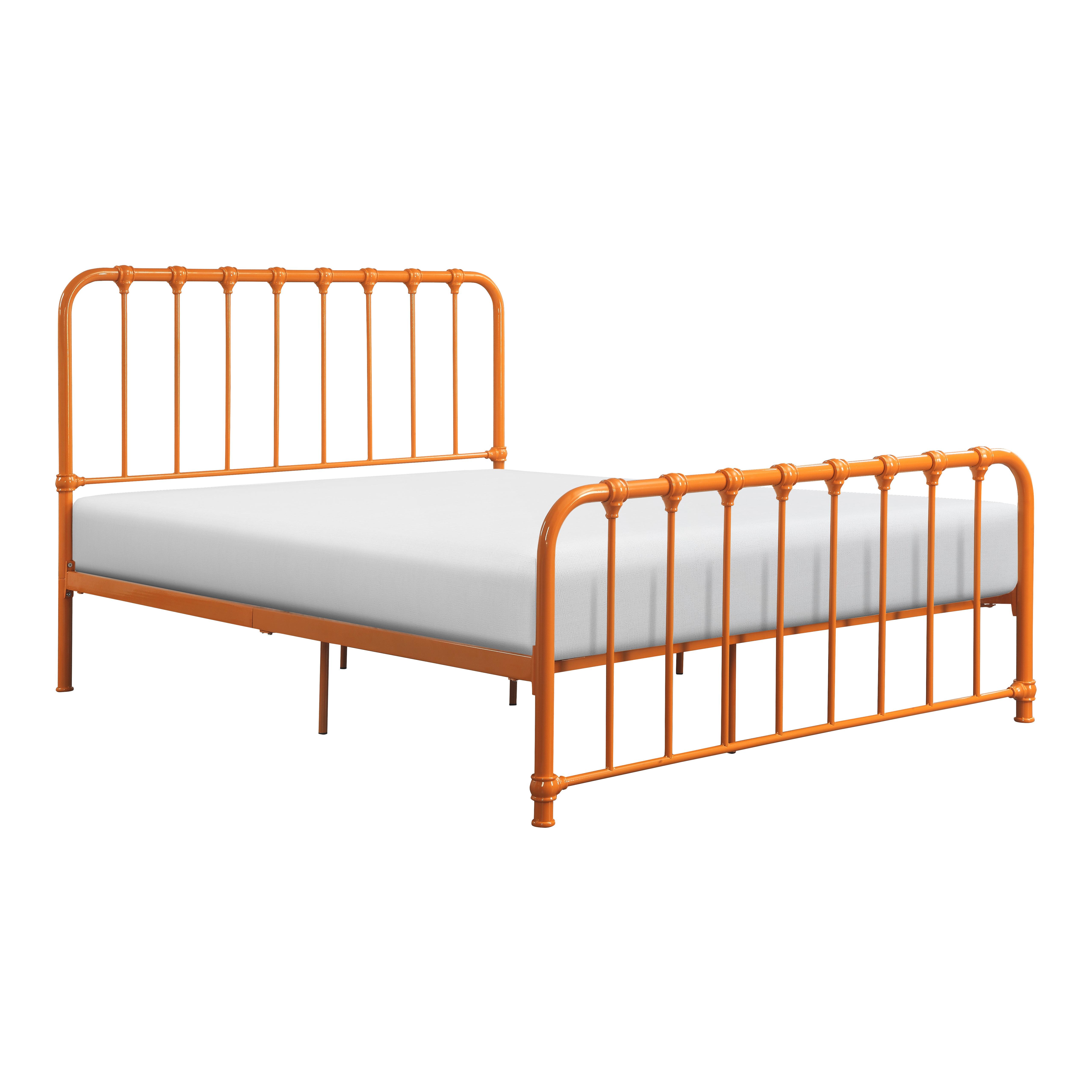 

    
Classic Orange Metal Full Bed Homelegance 1571RNF-1 Bethany
