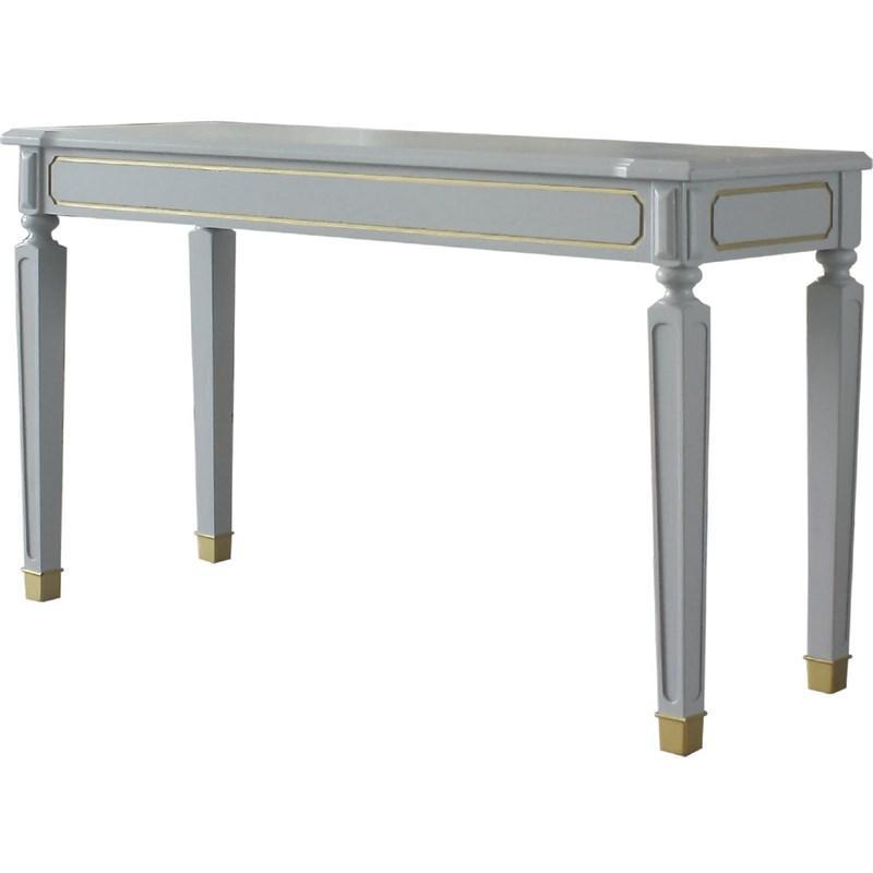 

    
Classic Pearl Gray Sofa Table + 2 Stools by Acme House Marchese 88868-3pcs
