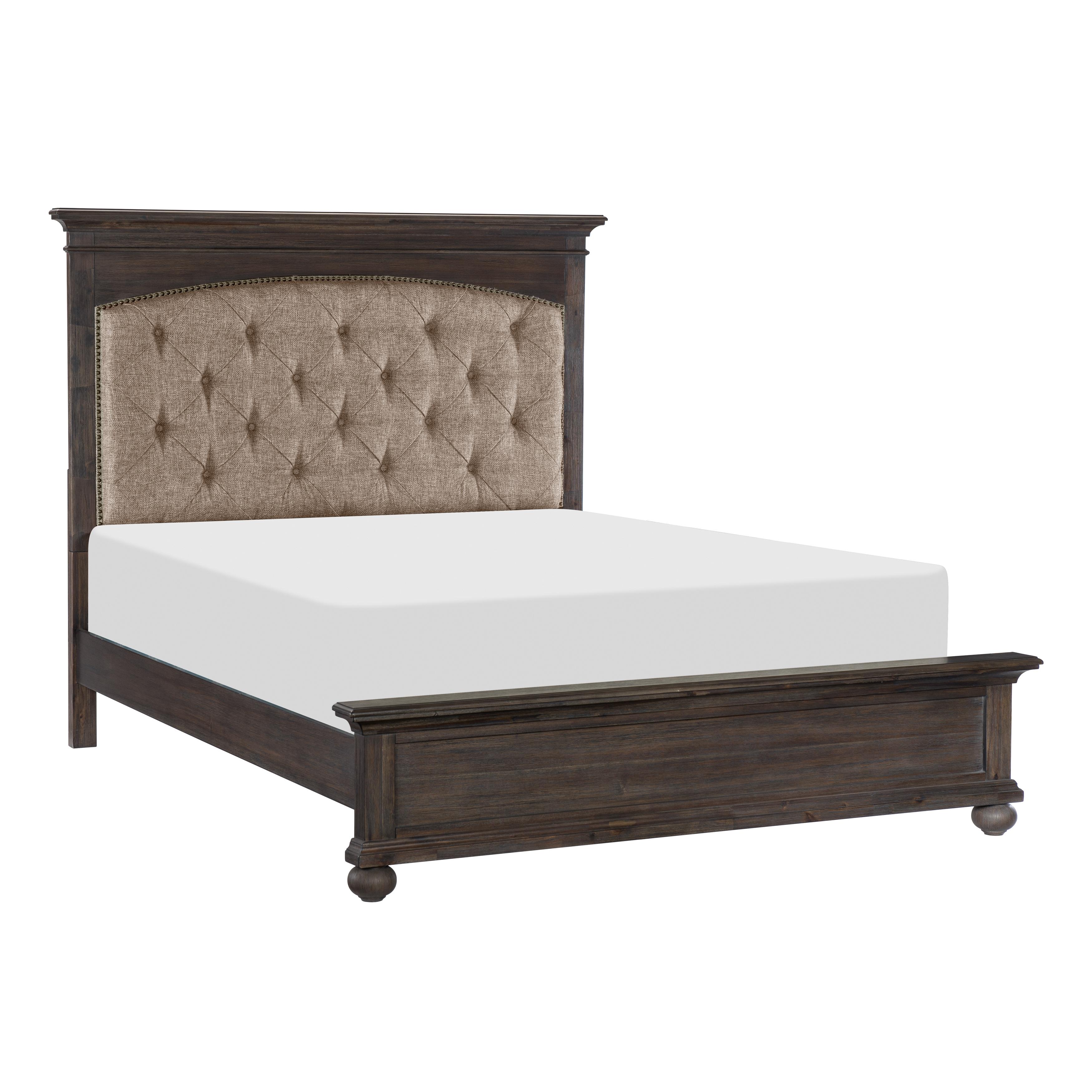 Classic Bed 1400K-1CK* Motsinger 1400K-1CK* in Rustic Brown Polyester