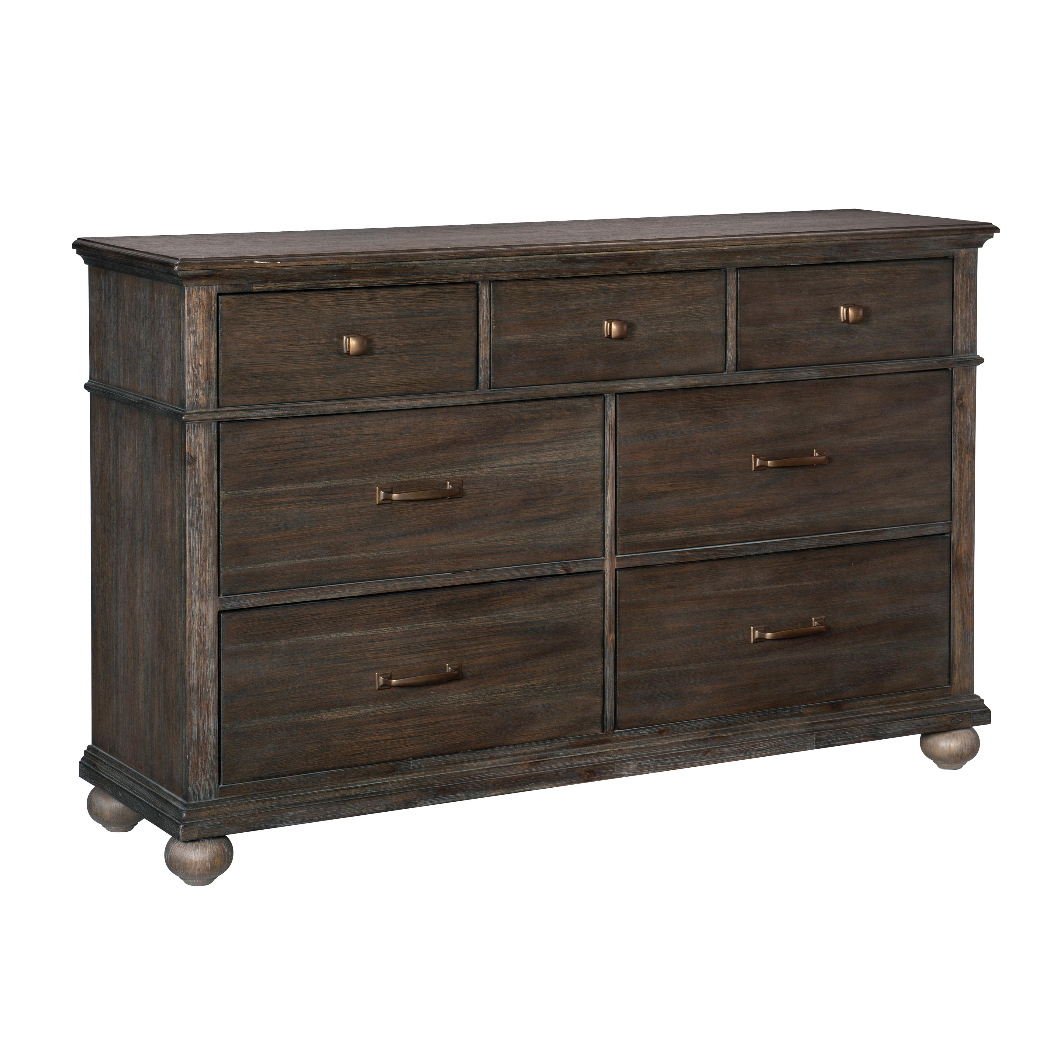 

    
Classic Rustic Brown Wood Dresser Homelegance 1400-5 Motsinger
