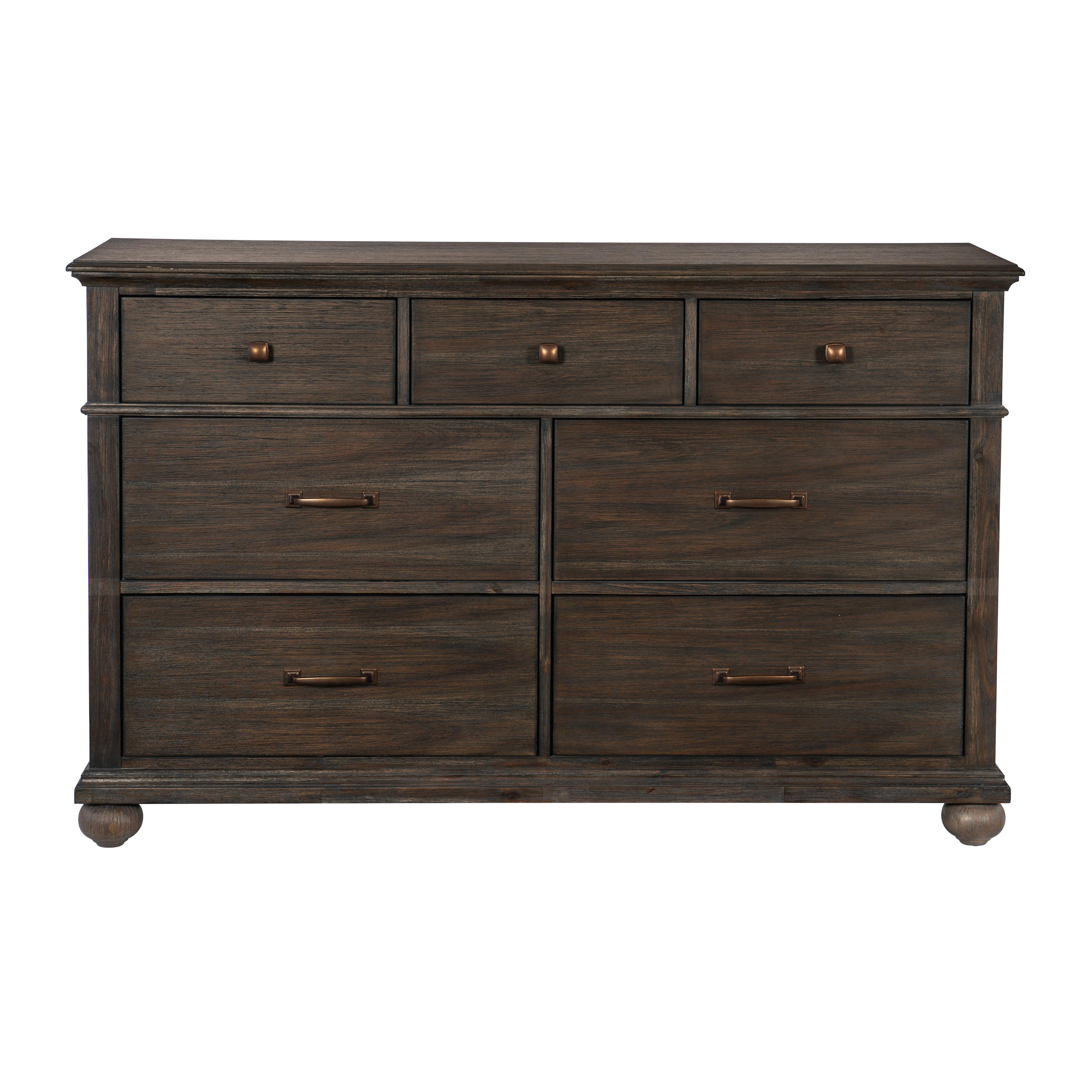 

    
Classic Rustic Brown Wood Dresser Homelegance 1400-5 Motsinger

