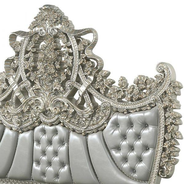 

    
Classic Silver Composite Wood King Bed Acme Furniture Sandoval BD01487EK-EK
