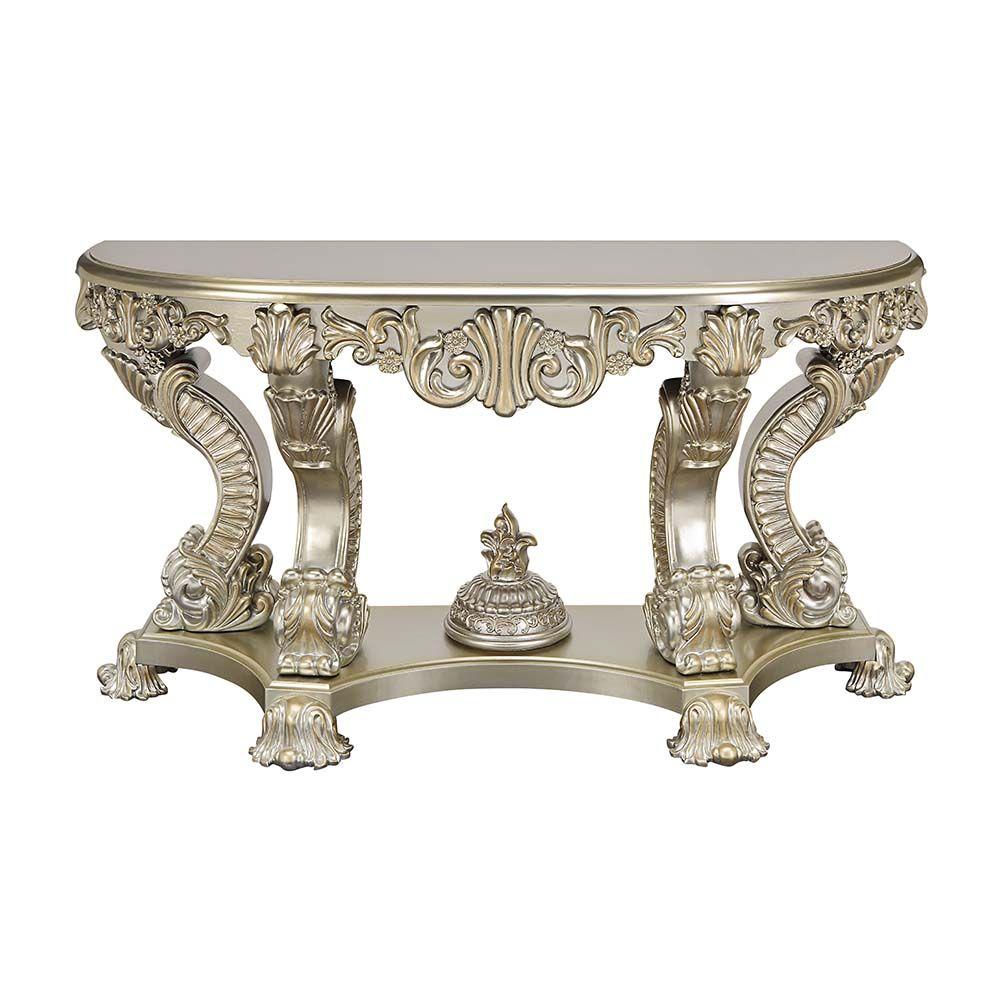 

        
Acme Furniture Sorina End Table LV01214-CT-2PCS Console Table and Mirror Set Silver/Gold  13211595156322
