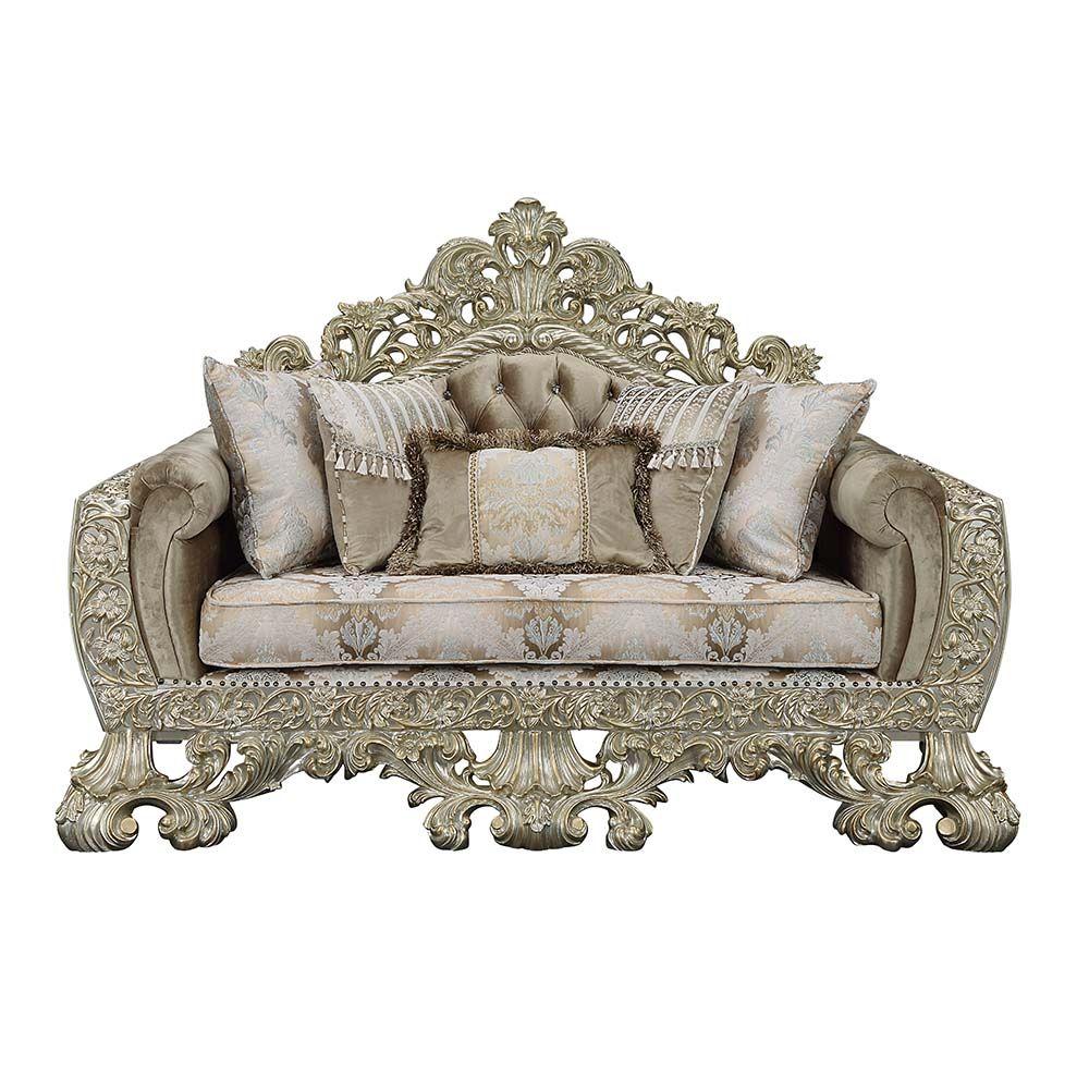 

                    
Buy Classic Silver Gold Wood Fabric Living Room Set 3PCS Acme Furniture Sorina LV01205-S-3PCS

