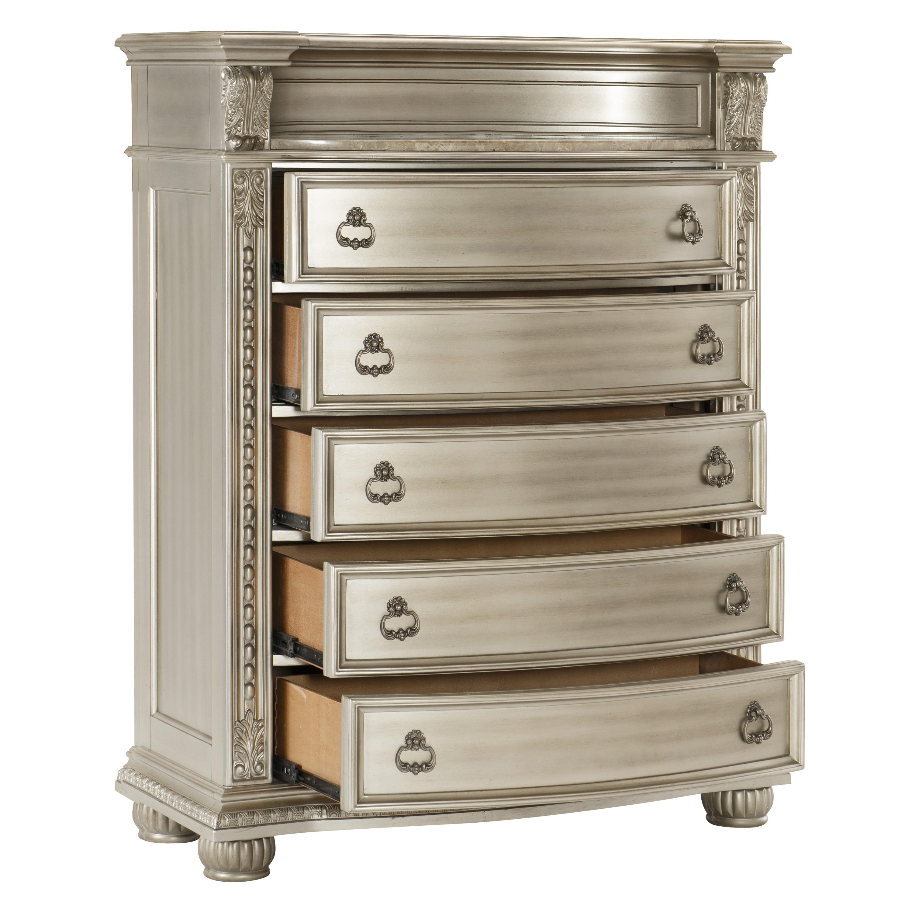 

    
Classic Silver Wood Chest Homelegance 1757SV-9 Cavalier
