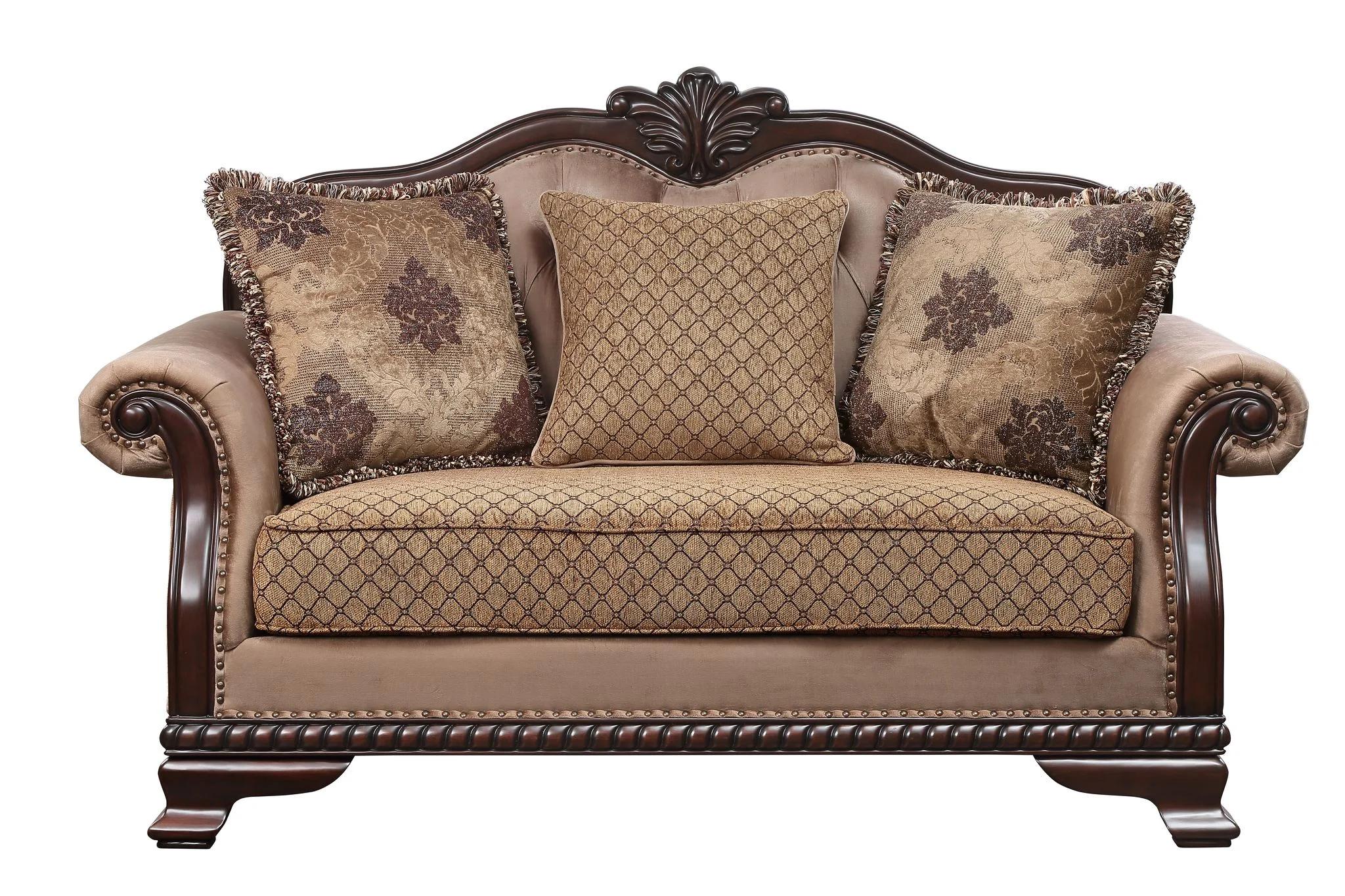 

    
Chateau De Ville Sofa Loveseat Chair and Coffee Table
