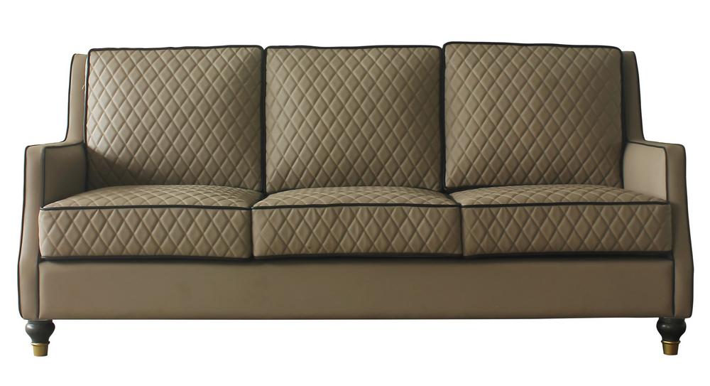 

    
Classic Tan & Tobacco Sofa by Acme House Marchese 58860
