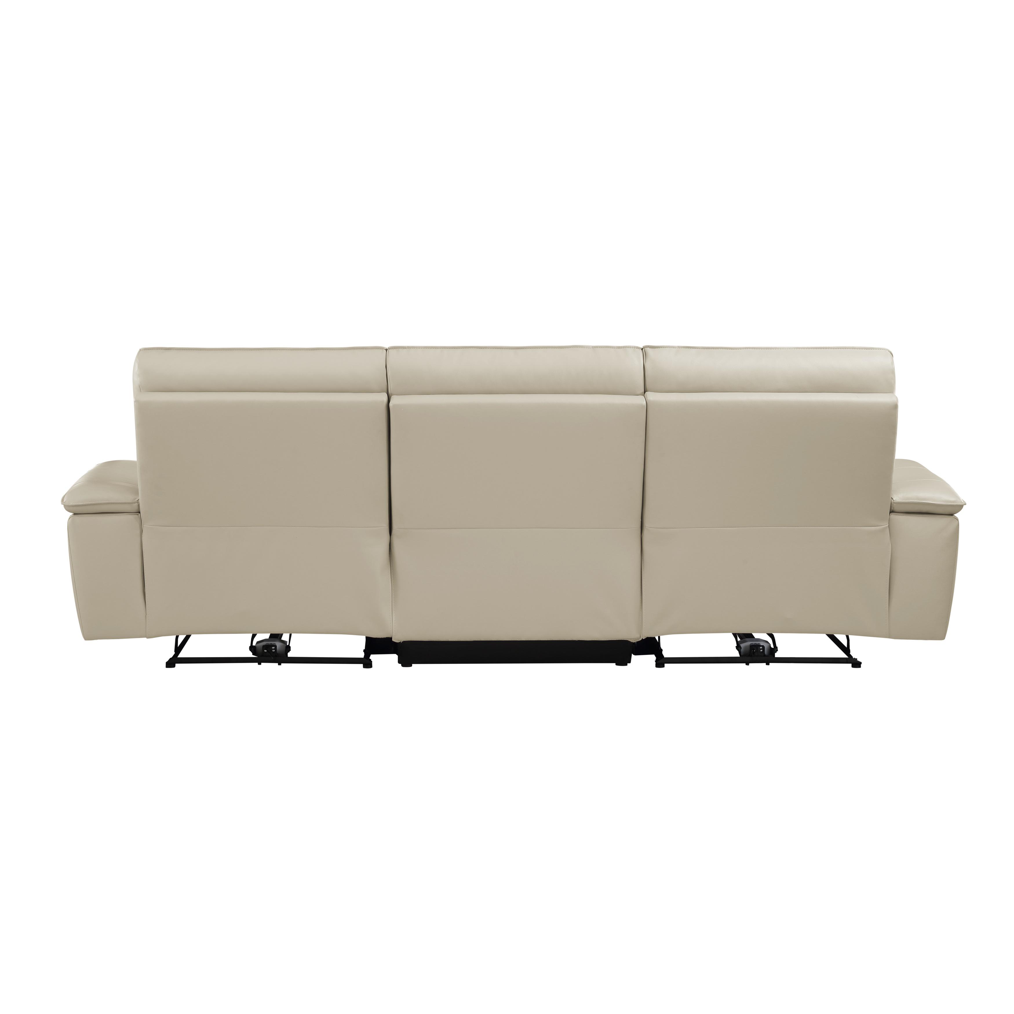 

                    
Homelegance 8259RFTP-3PWH* Maroni Power Reclining Sofa Taupe Leather Purchase 
