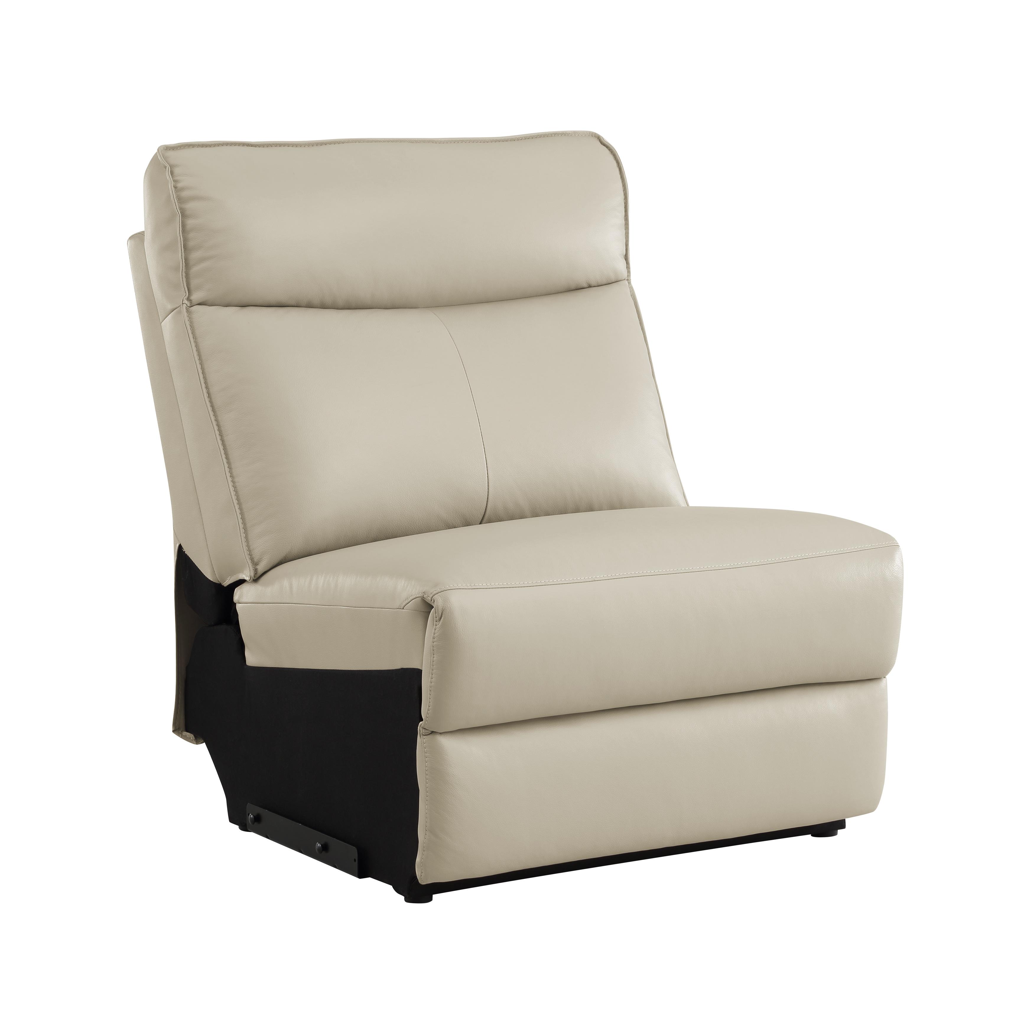 

    
Classic Taupe Leather Armless Chair Homelegance 8259RFTP-AC Maroni
