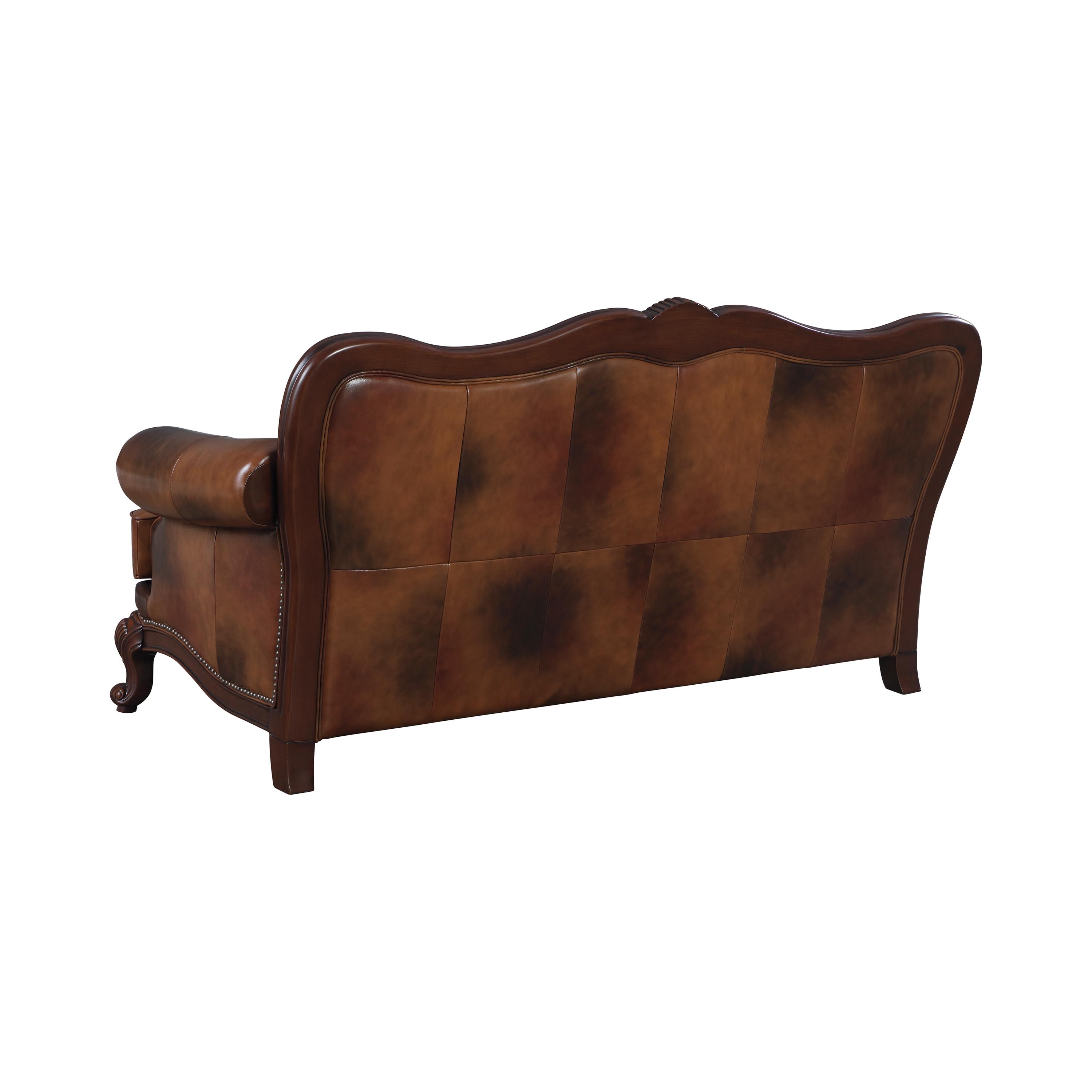 

    
Classic Tri-tone 100% Leather Sofa Coaster 500681 Victoria
