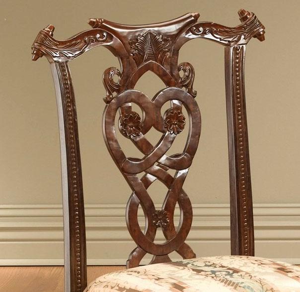 

    
Classic Victorian Dark Brown Finish Carved Wood Dining Chair Set 4Pcs by AA Importing
