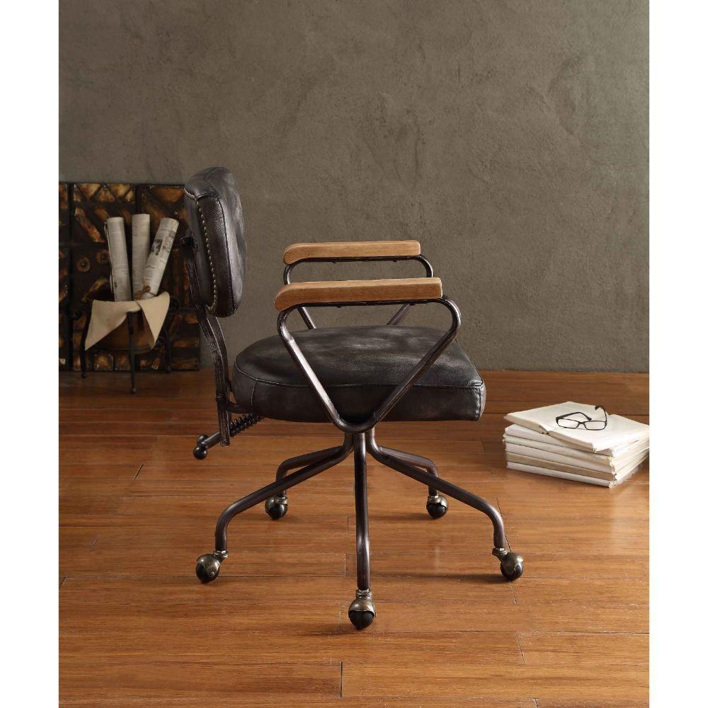 

                    
Acme Furniture Hallie Executive Office Chair Black Top grain leather Purchase 
