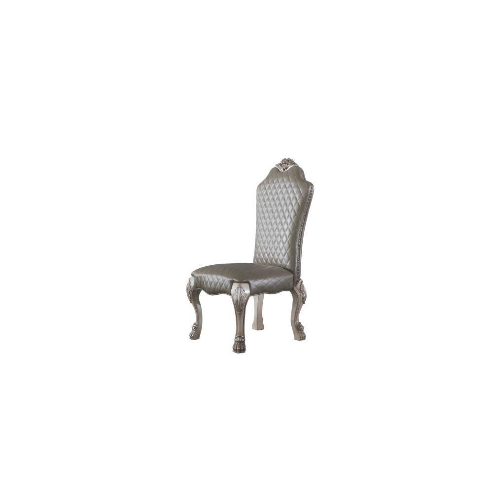 Classic, Traditional,  Vintage Side Chair Set Dresden 68172-2pcs in Vintage White PU