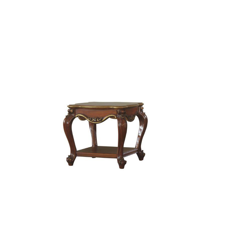 

    
Classic Vintage Cherry Oak End Table by Acme Picardy 88222
