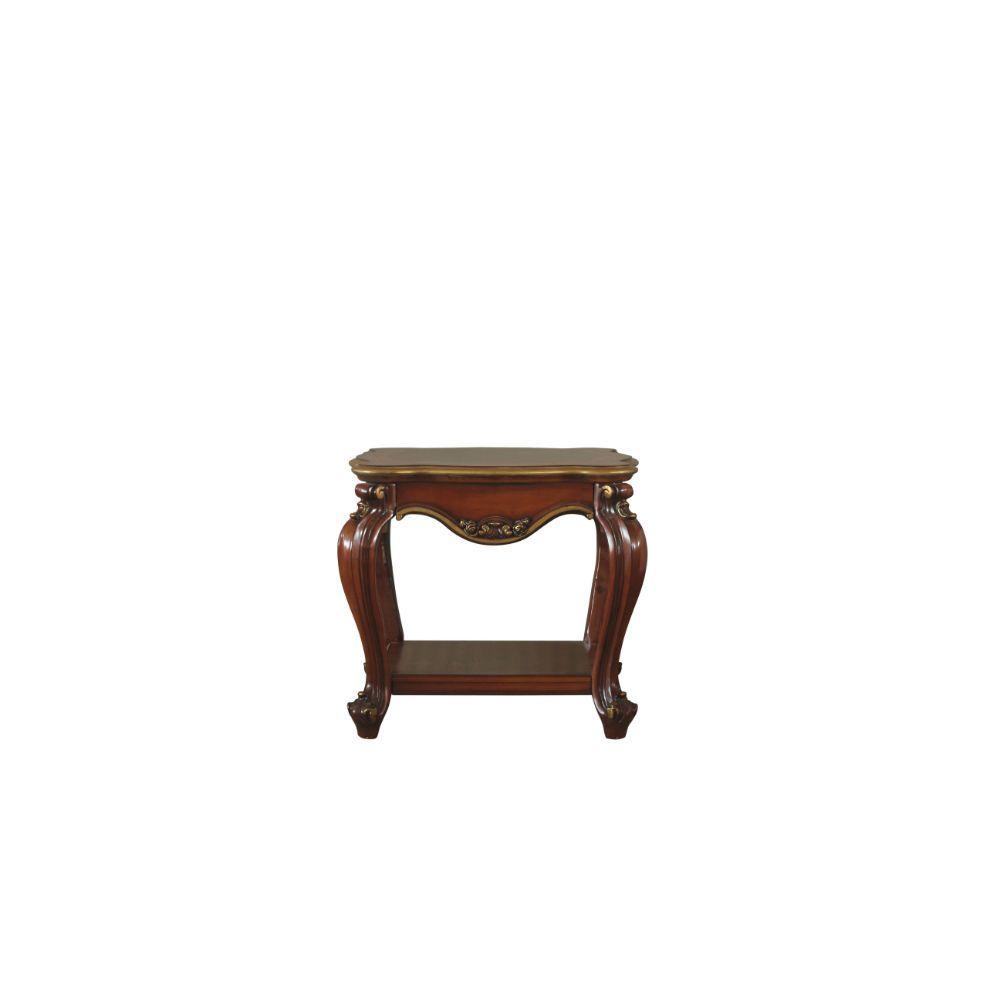 

    
Classic Vintage Cherry Oak End Table by Acme Picardy 88222
