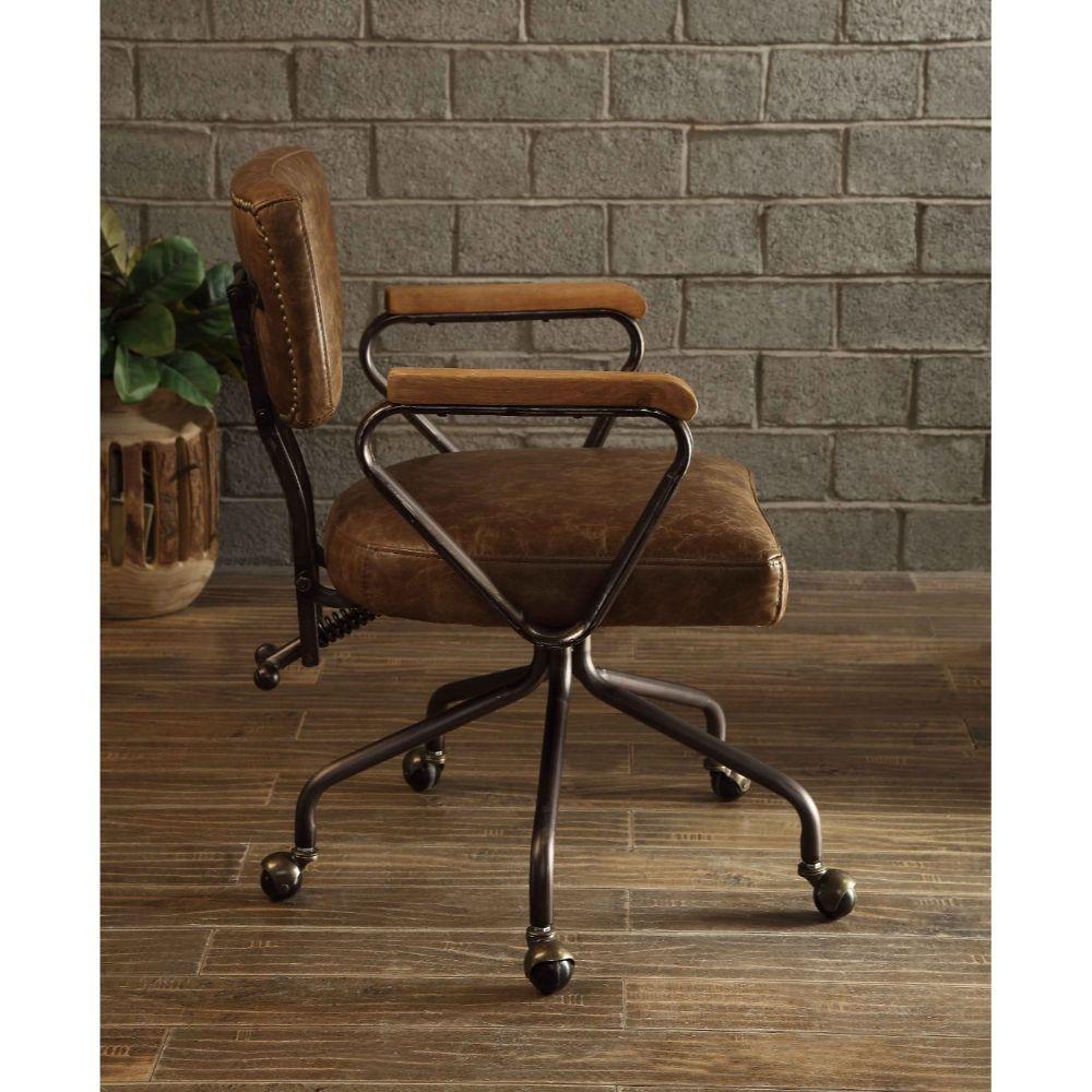 

                    
Acme Furniture Hallie Executive Office Chair Brown Top grain leather Purchase 
