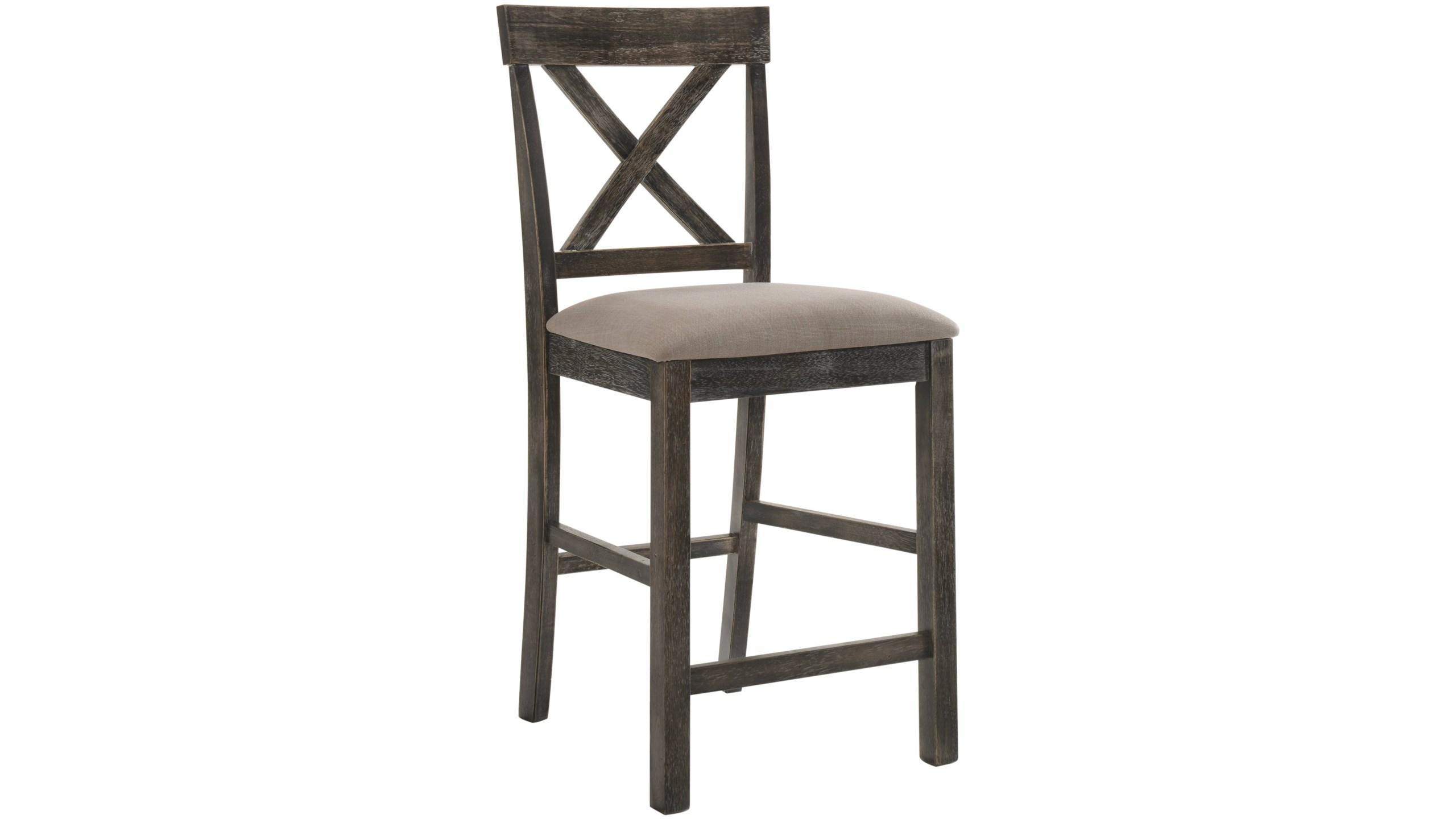 

    
Classic Weathered Gray 2 Counter Height Chairs by Acme Martha II 73832-2pcs
