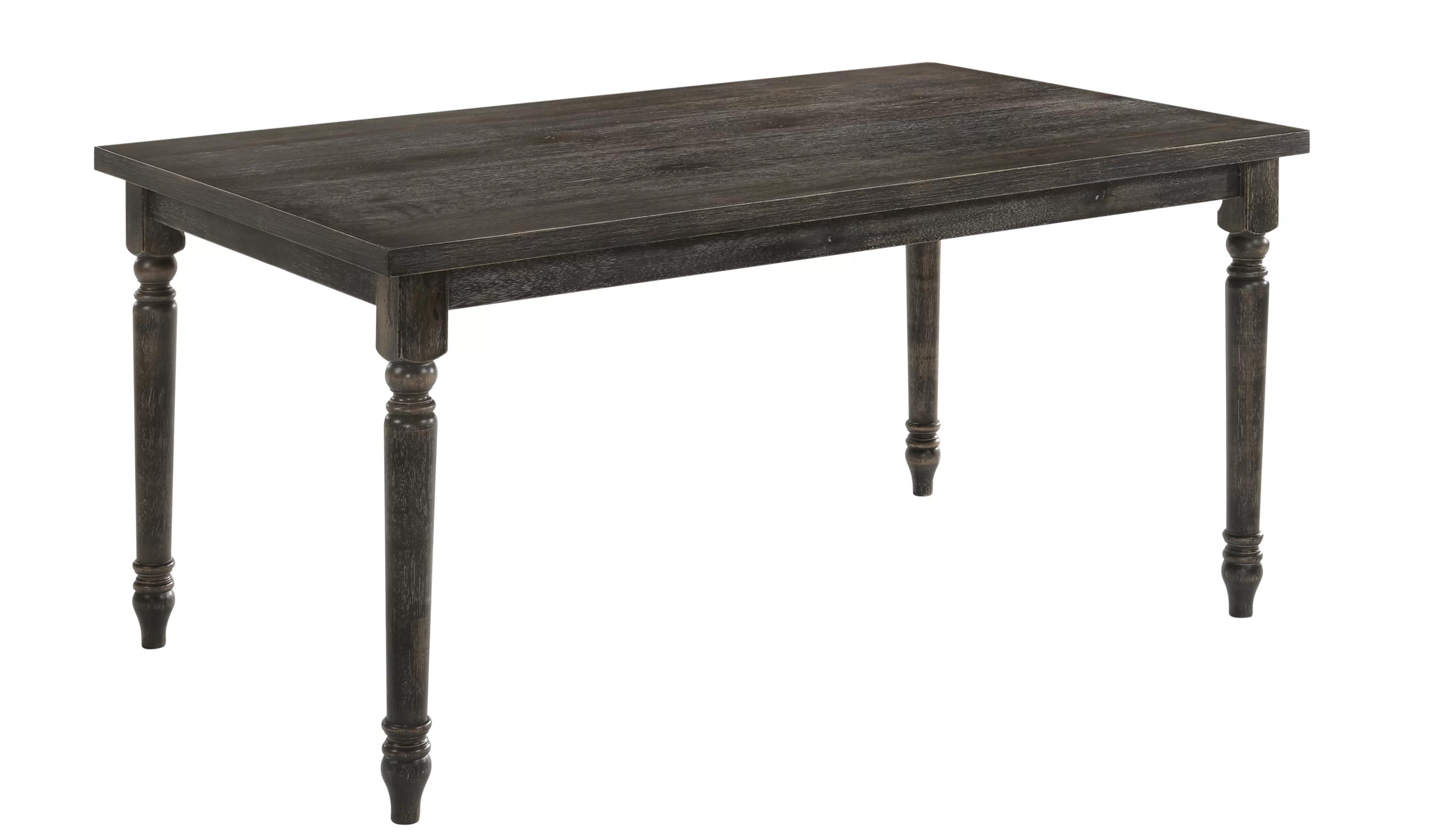

    
Classic Weathered Gray Dining Table by Acme Claudia II 71880

