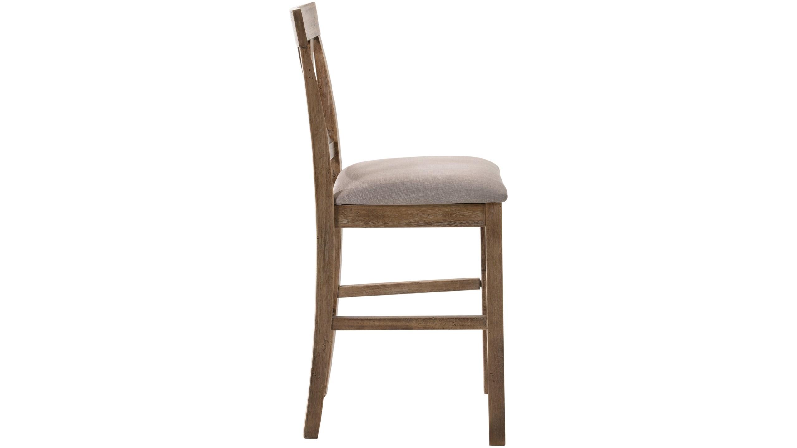

    
Classic Weathered Oak 2 Counter Height Chairs by Acme Martha II 70832-2pcs
