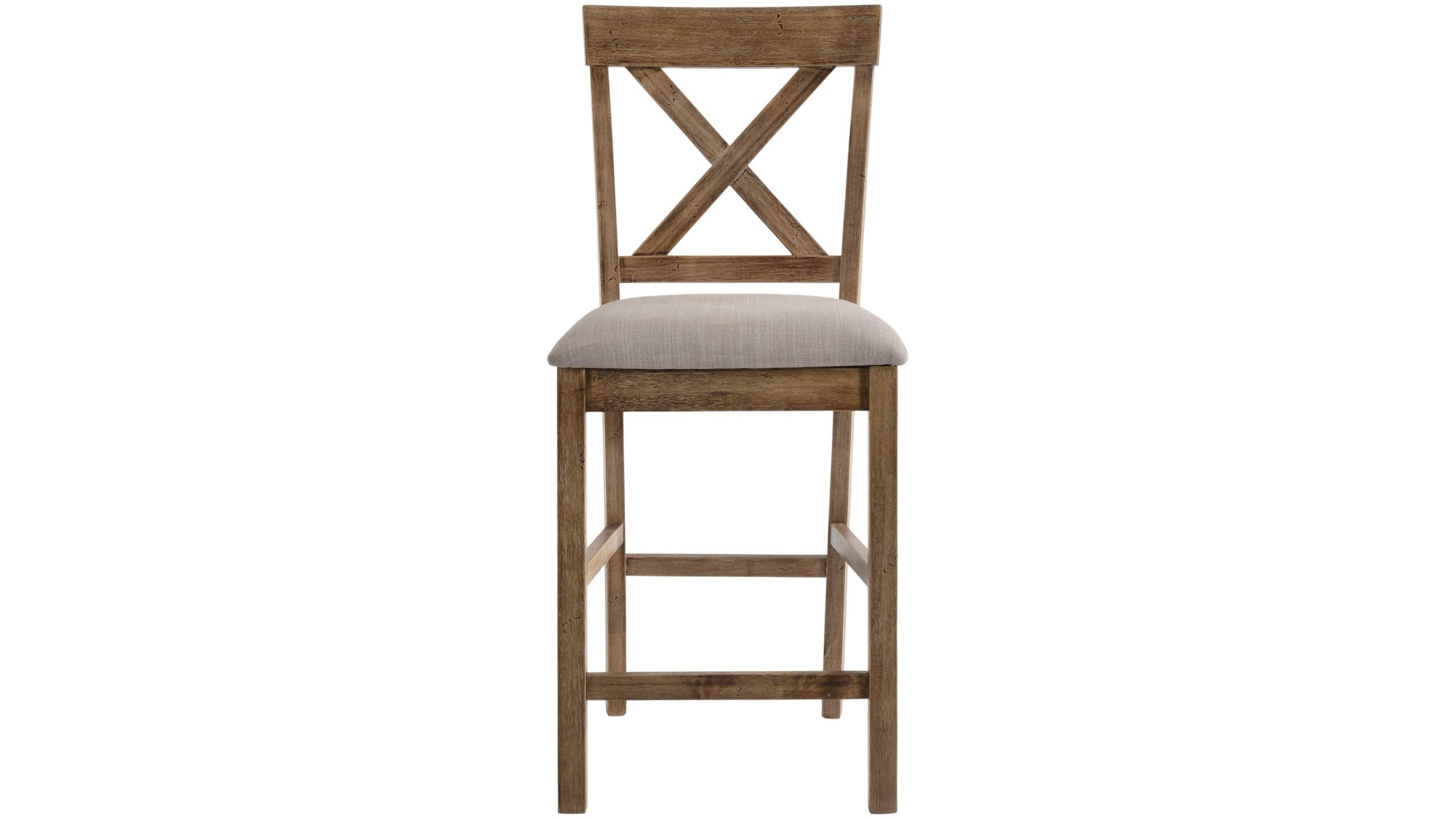 

    
Acme Furniture Martha II Counter Chair Set Brown Oak 70832-2pcs
