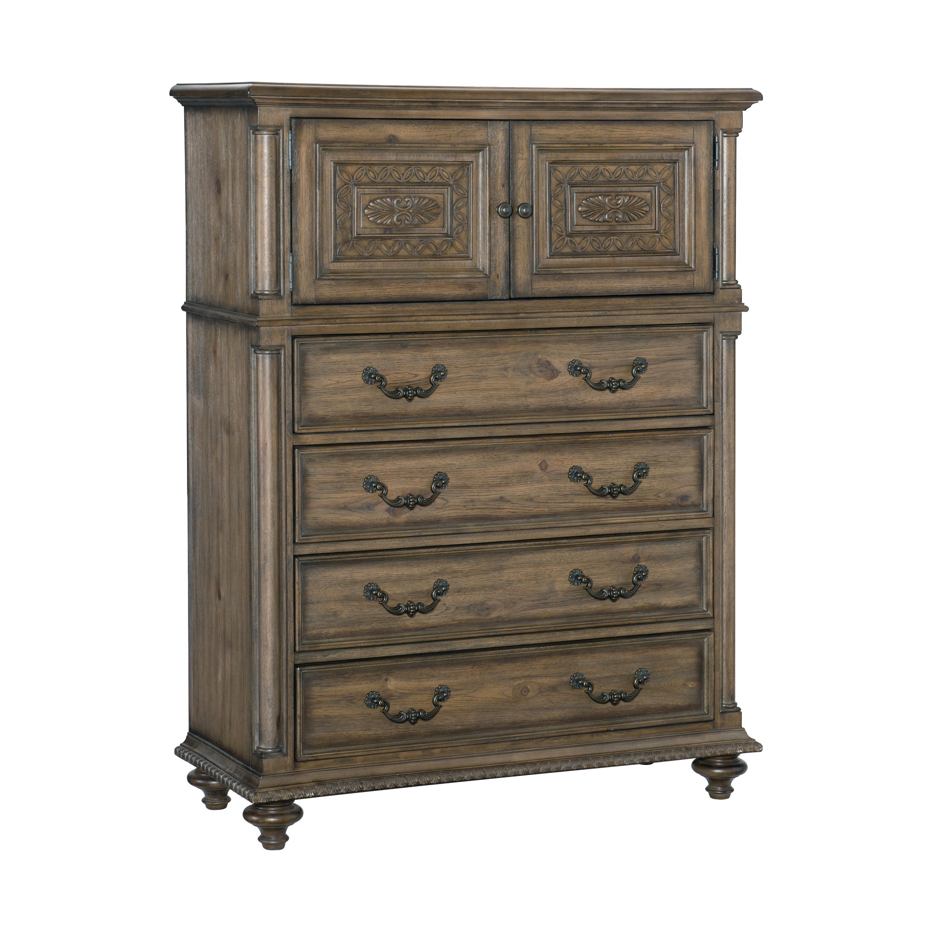 

    
Classic Weathered Pecan Wood Chest Homelegance 1693-9 Rachelle
