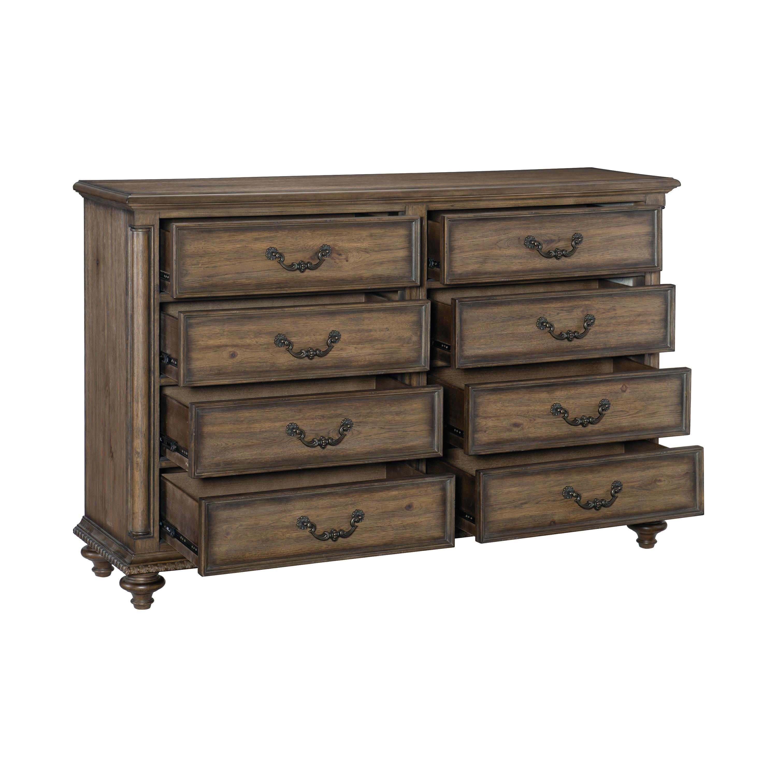 

    
Classic Weathered Pecan Wood Dresser Homelegance 1693-5 Rachelle
