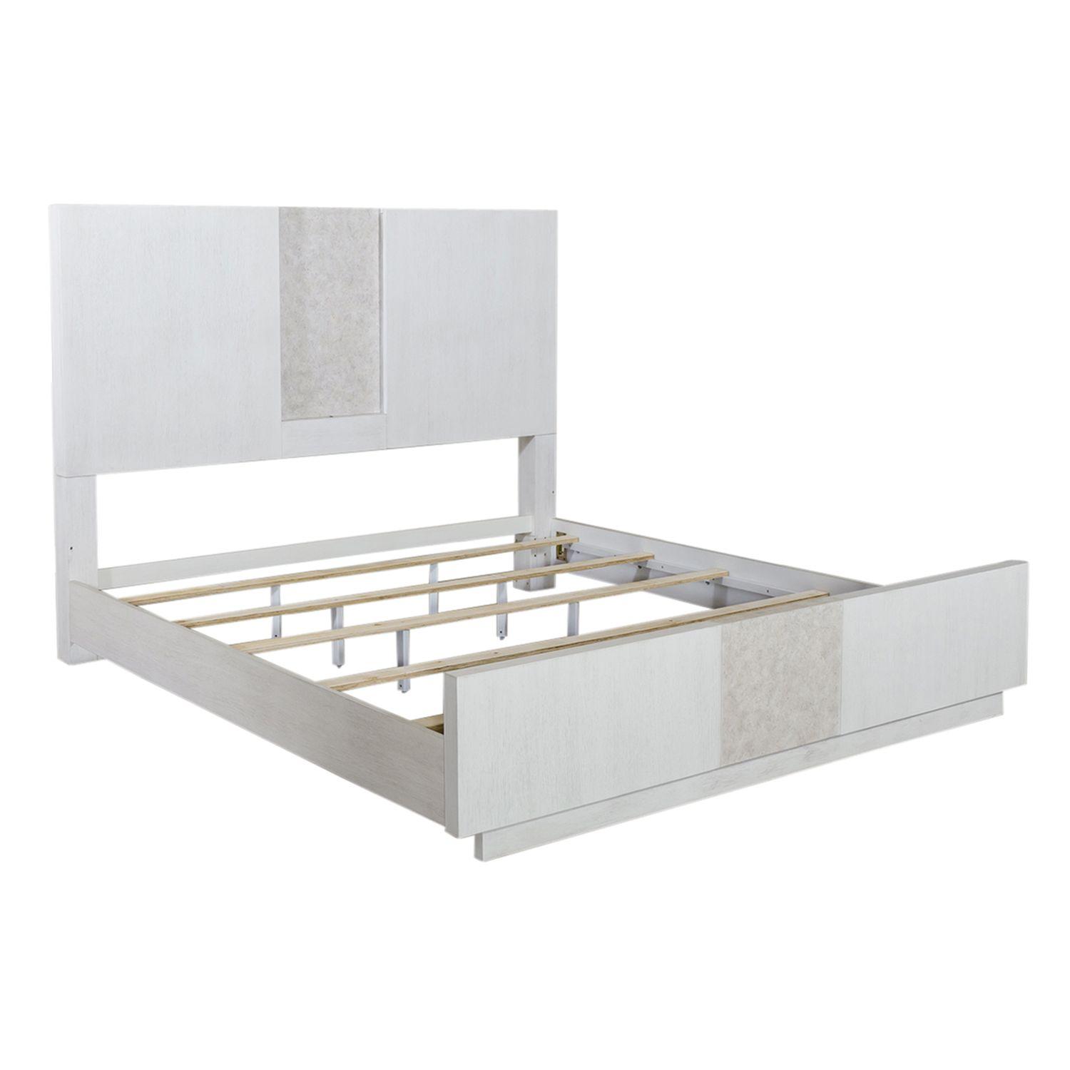

    
Classic White Cal. King Panel Bedroom Set 3pcs Mirage (946-BR) Liberty Furniture
