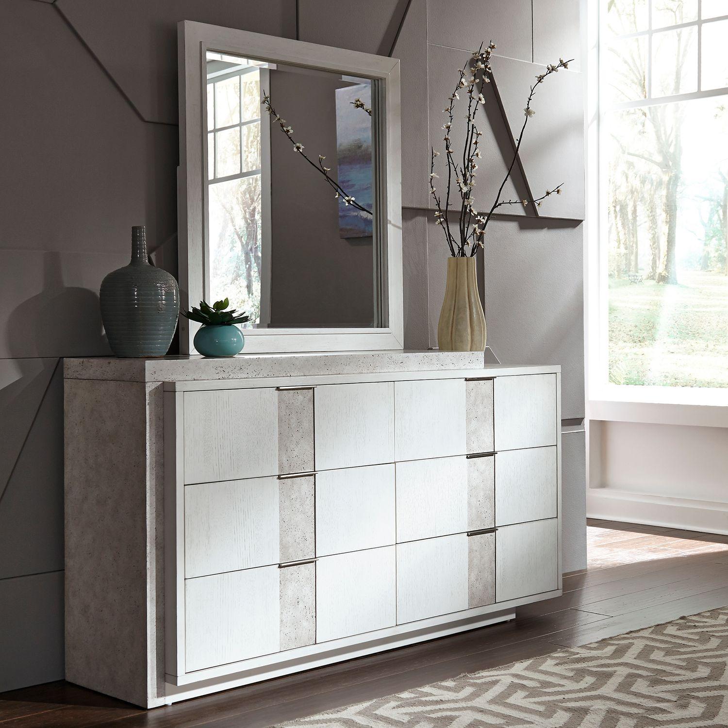 

    
Liberty Furniture Mirage (946-BR) Dresser With Mirror White 946-BR-DM
