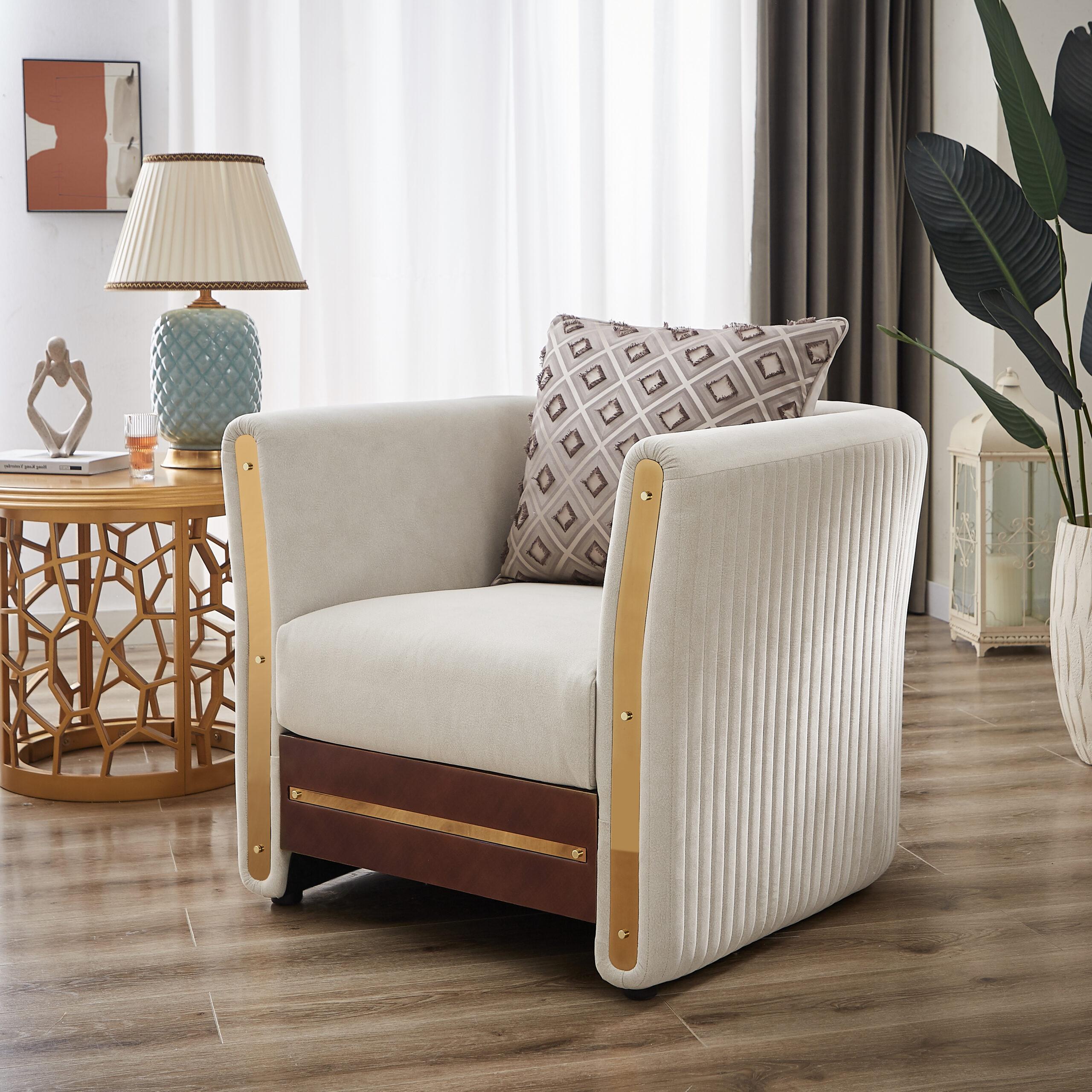 

    
Classic White/Gold Wood Chair Homey Design HD-9035
