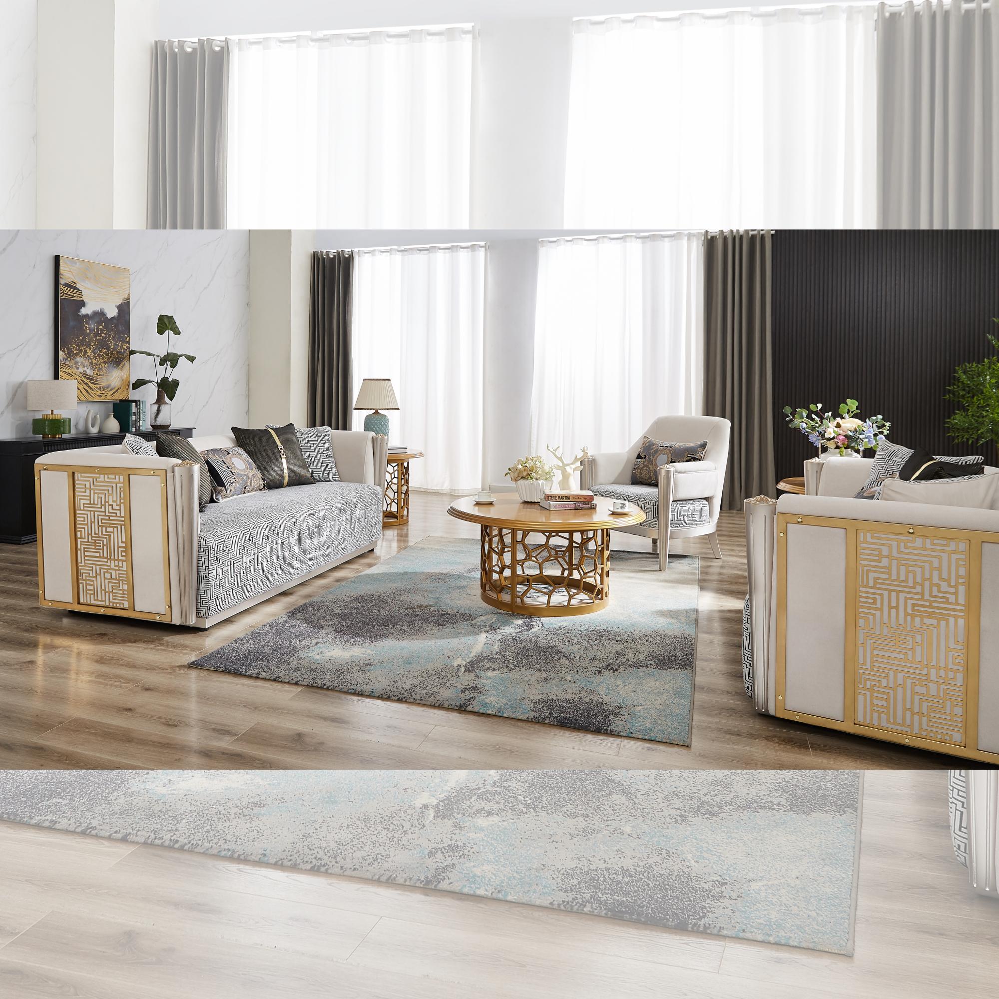 

    
Homey Design Furniture HD-9038 Chair HD-C9038 Chair White/Gray/Gold HD-C9038
