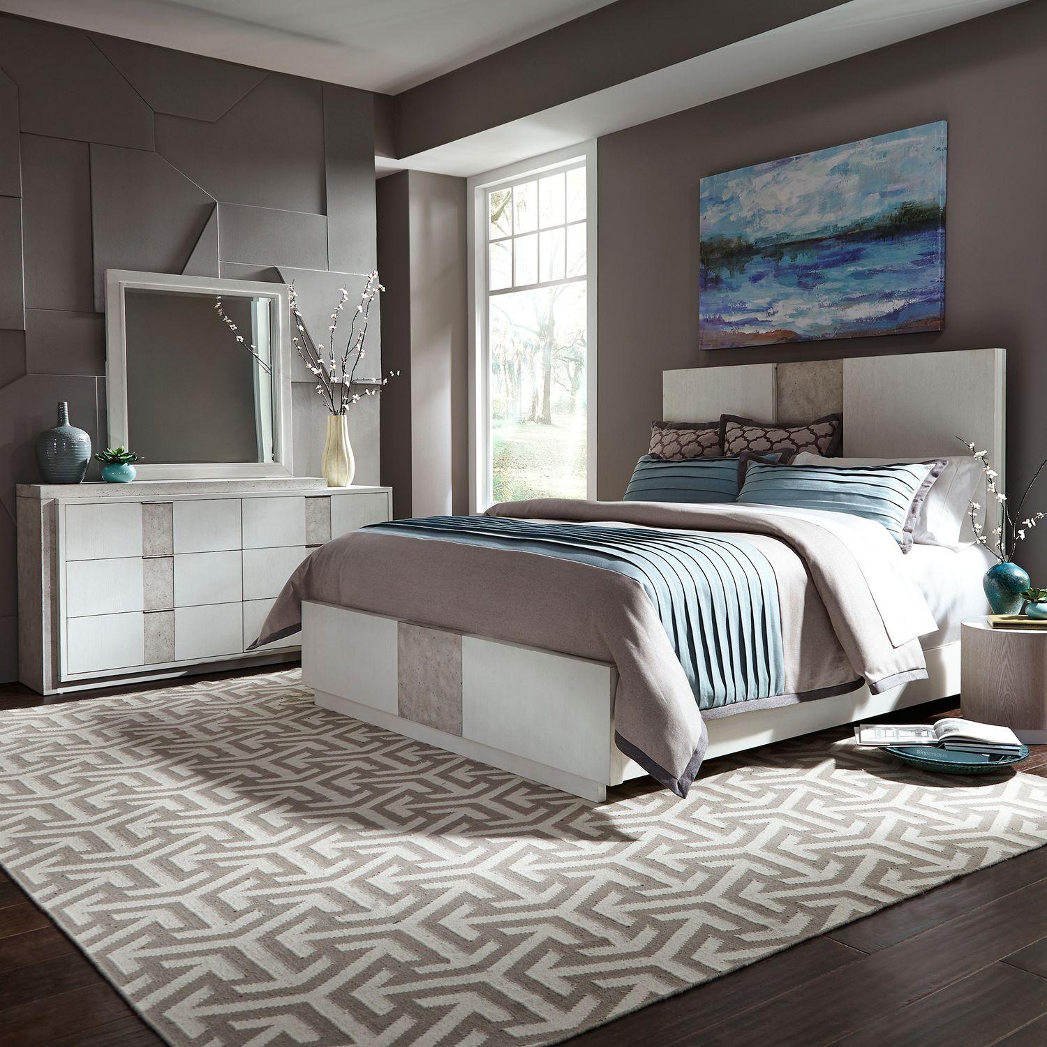 

    
Classic White Queen Storage Bedroom Set 3pcs Mirage (946-BR) Liberty Furniture
