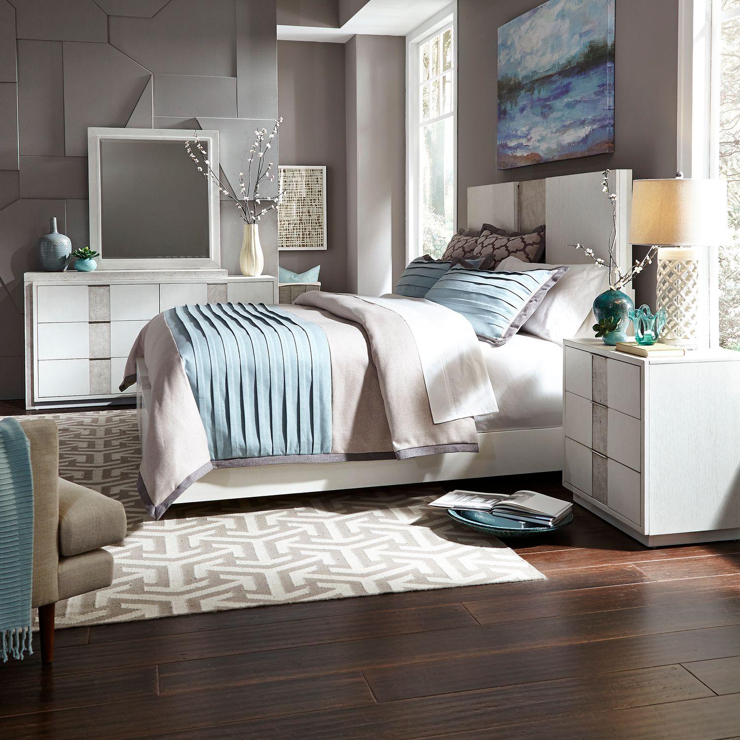 

    
Classic White Queen Storage Bedroom Set 4pcs Mirage (946-BR) Liberty Furniture
