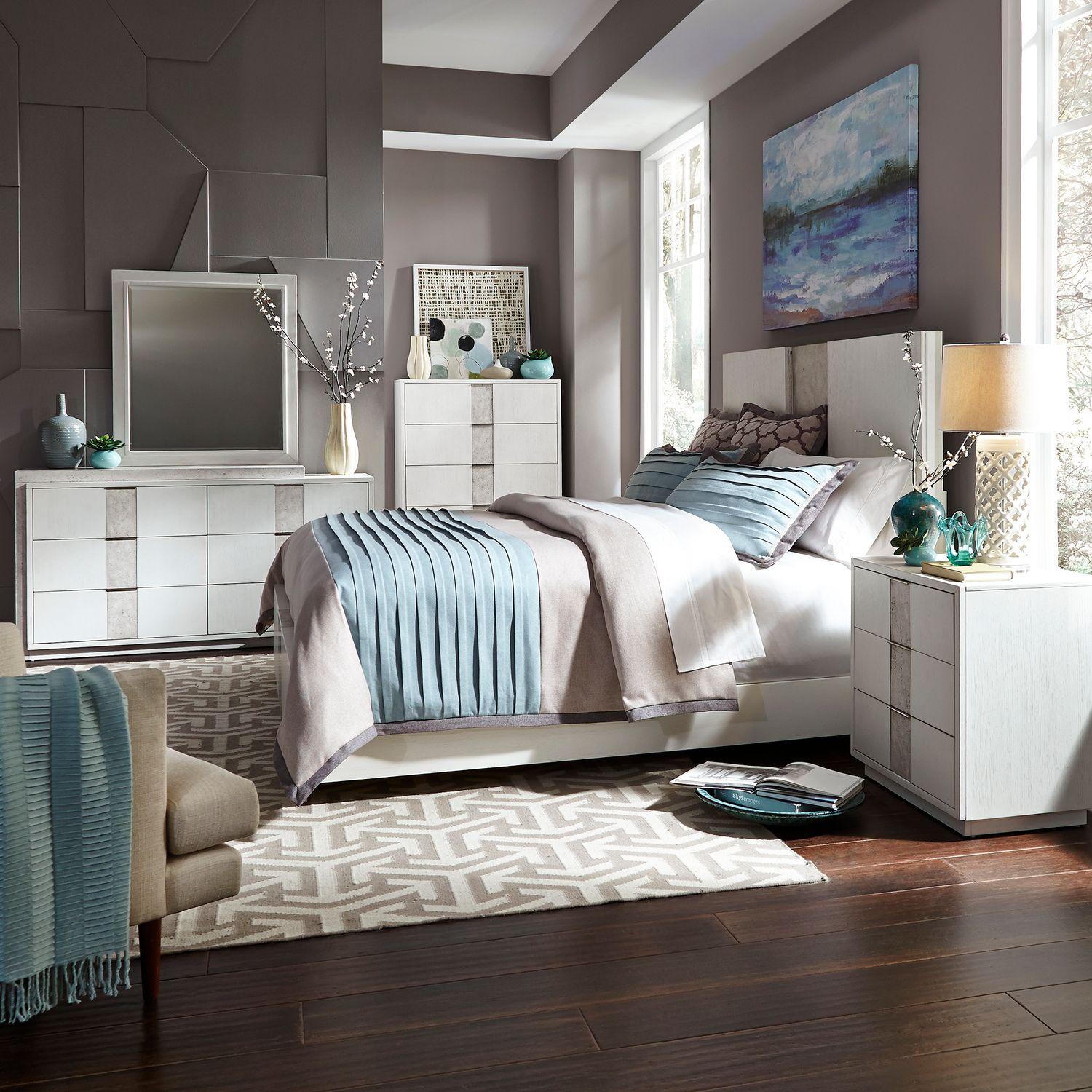 

    
Classic White Queen Storage Bedroom Set 5Pcs Mirage (946-BR) Liberty Furniture
