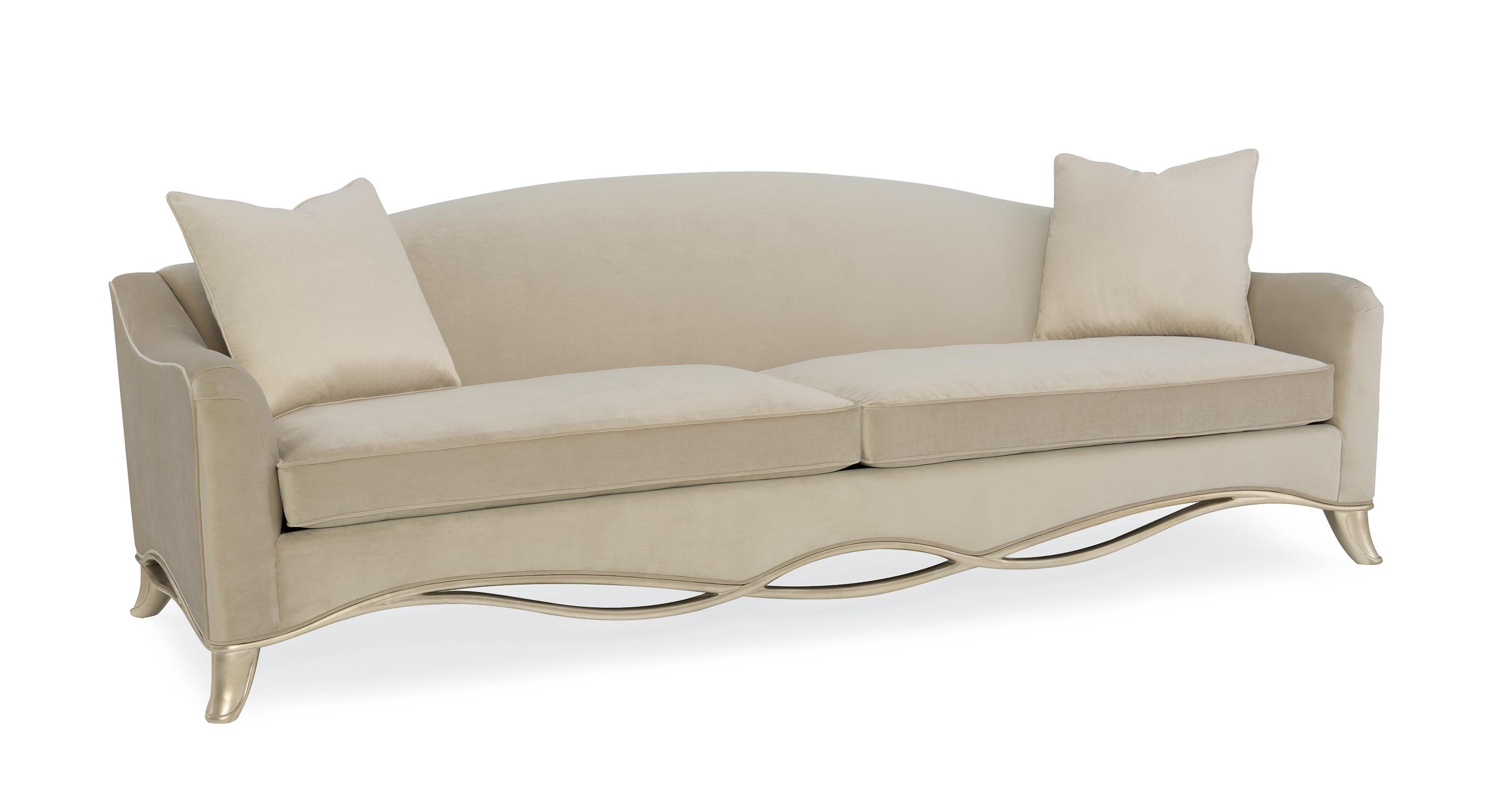 

    
Classically French Soft Camel-Curved Back Beige Fabric THE RIBBON SOFA Set 2Pcs by Caracole
