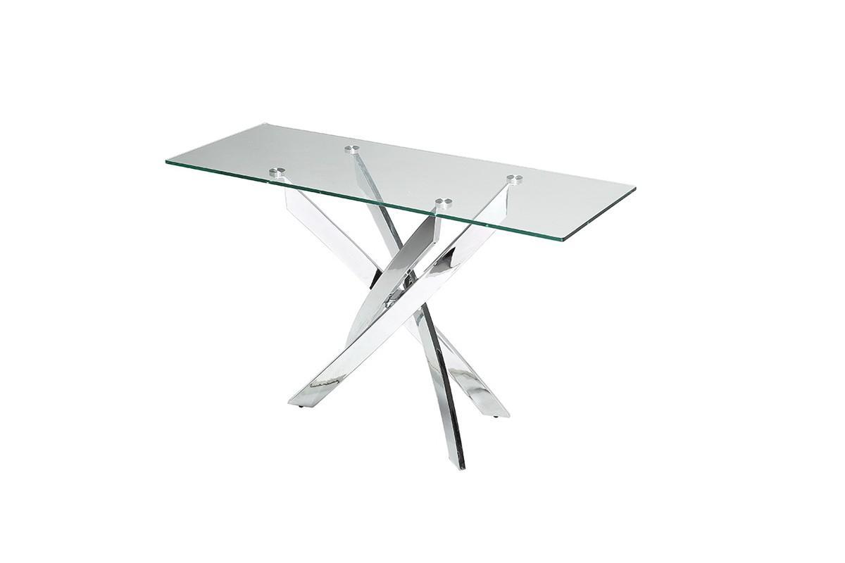 Contemporary, Modern Console Table Pyrite VGEWF7033AA in Chrome 