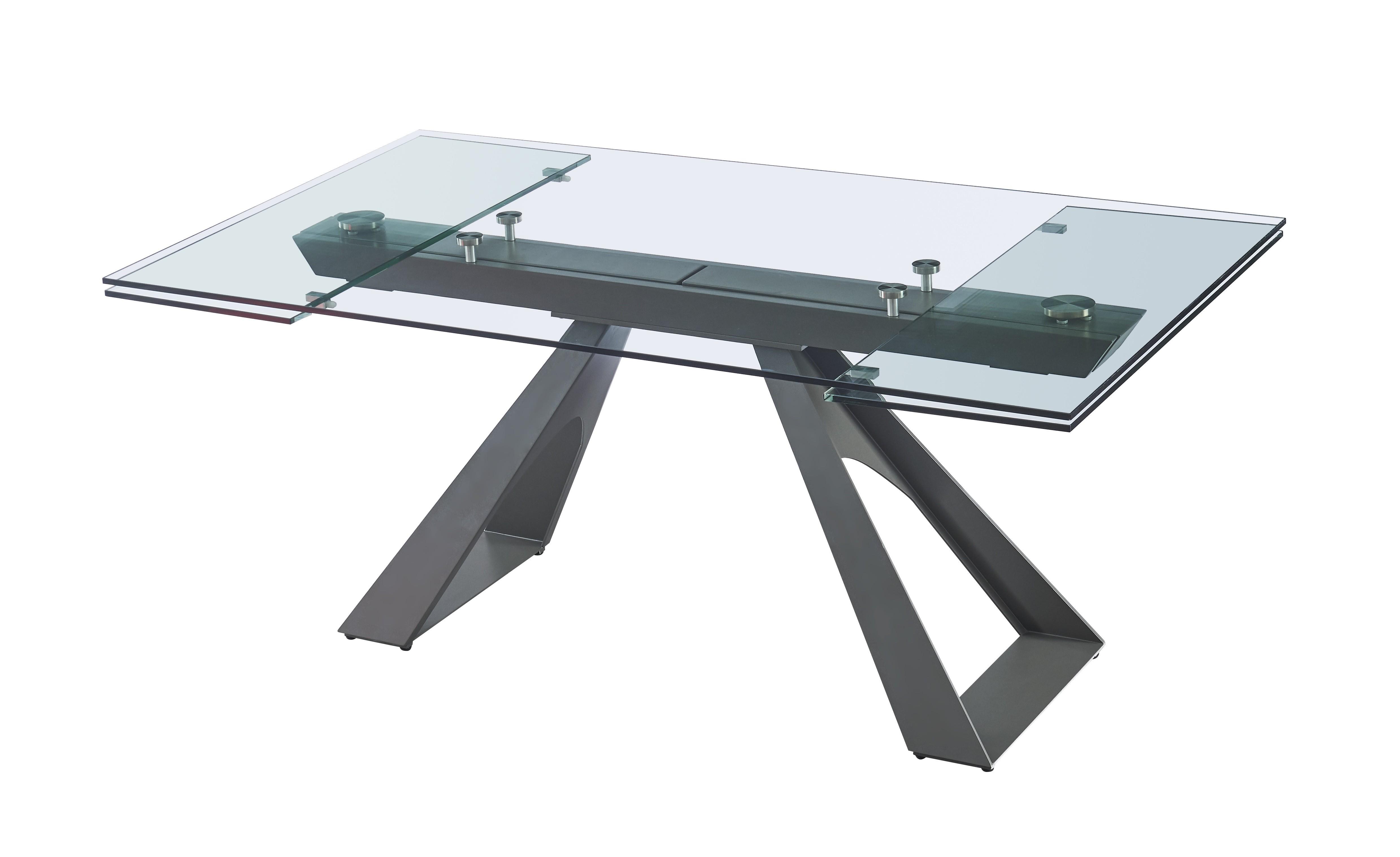 

                    
J&M Furniture San Diego Dining Table Gunmetal/Clear/Gray  Purchase 
