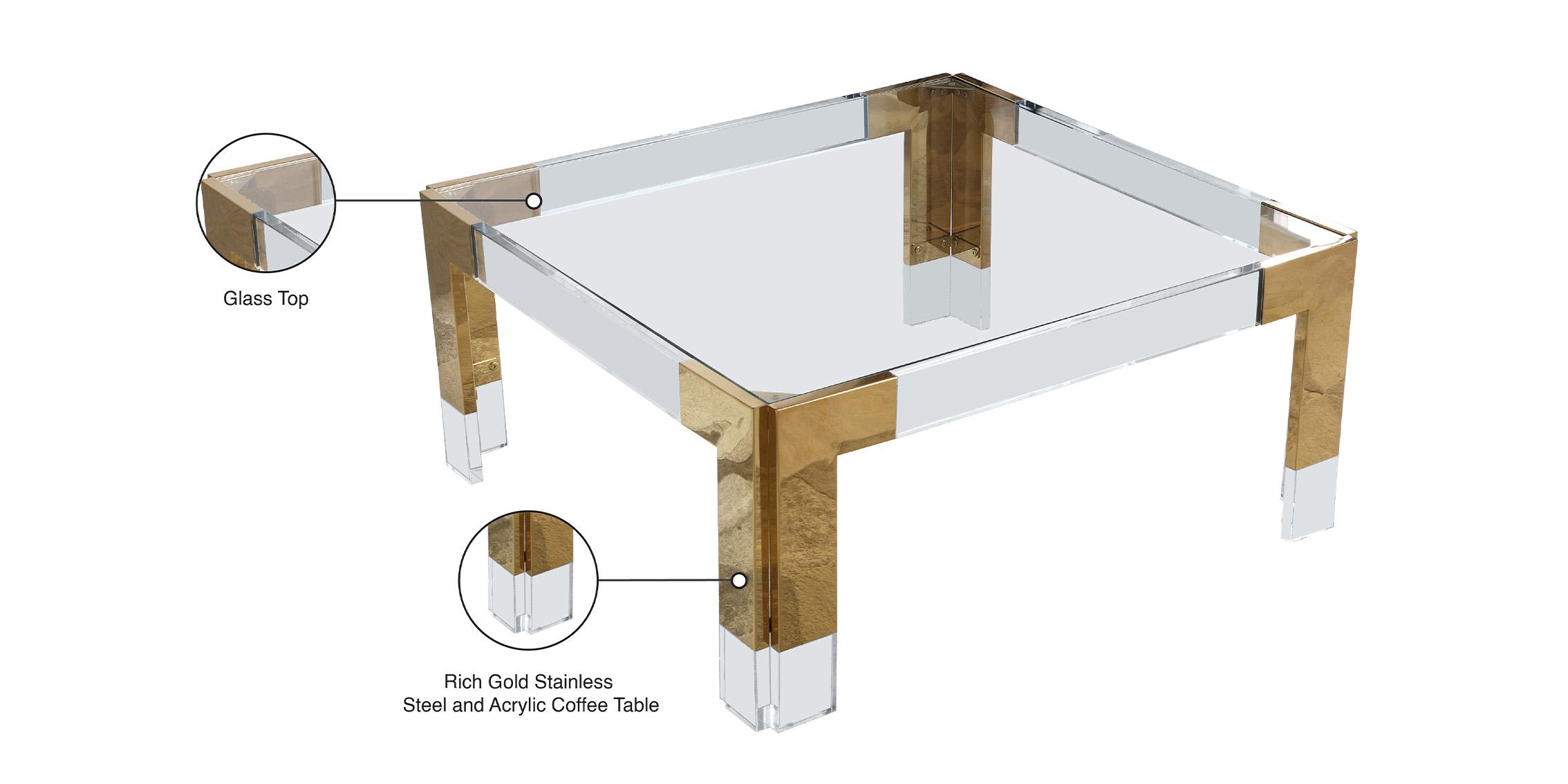 

        
Meridian Furniture CASPER 200-CT Coffee Table Gold  753359803111
