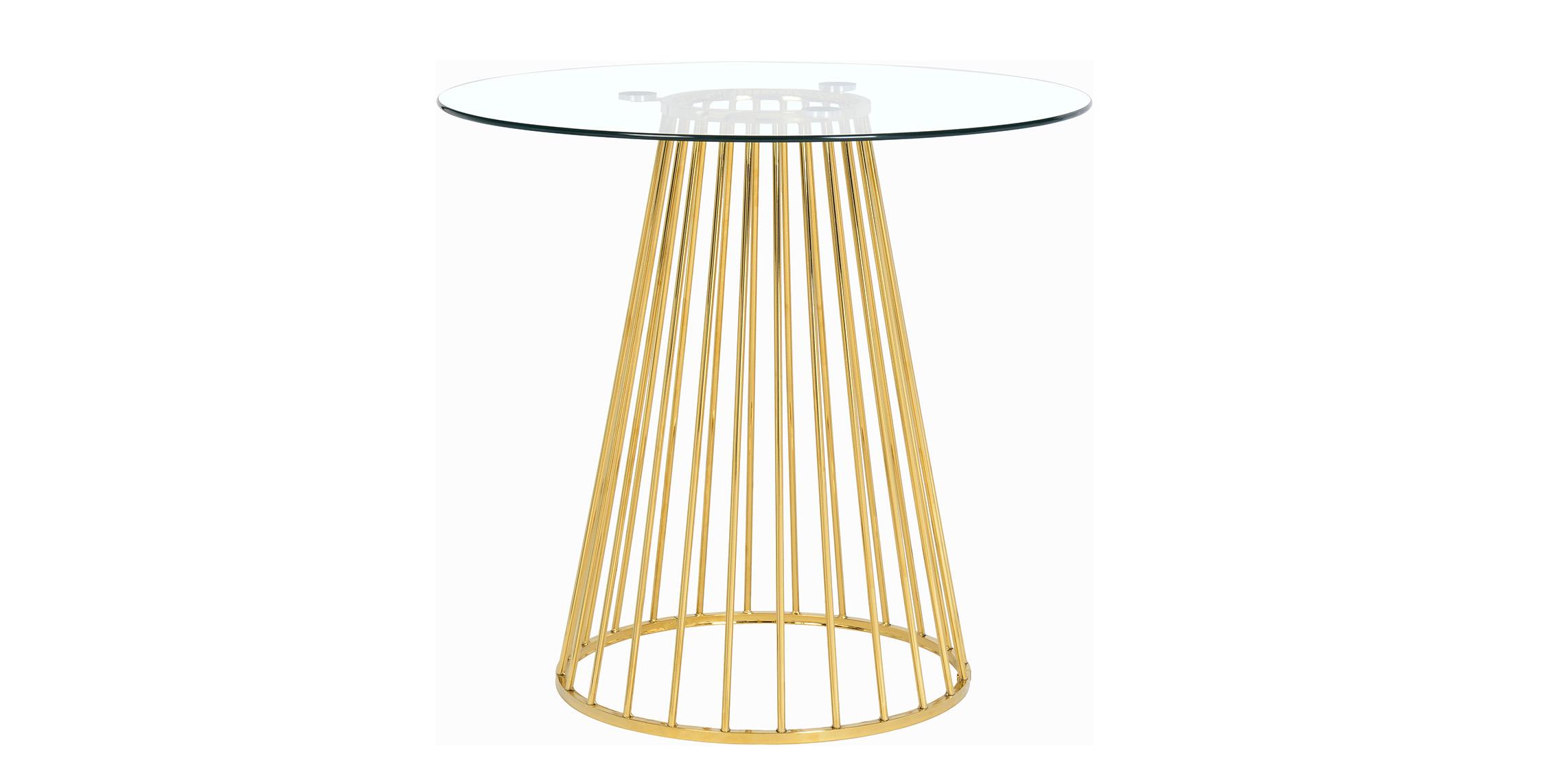 

    
Clear Tempered Glass & Gold Counter Height Table GIO 753-T Meridian Modern
