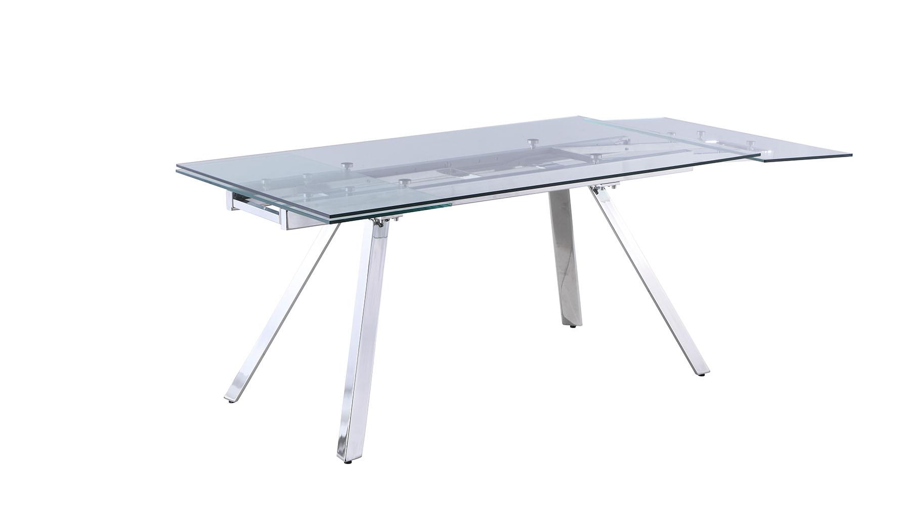 

    
Chintaly Imports Ariel Dining Table White ARIEL-DT
