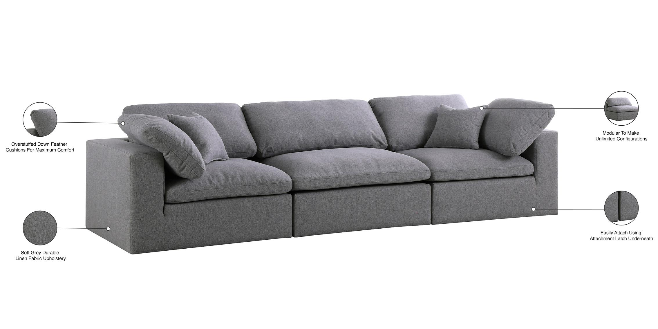 

    
601Grey-S119 Meridian Furniture Modular Sofa

