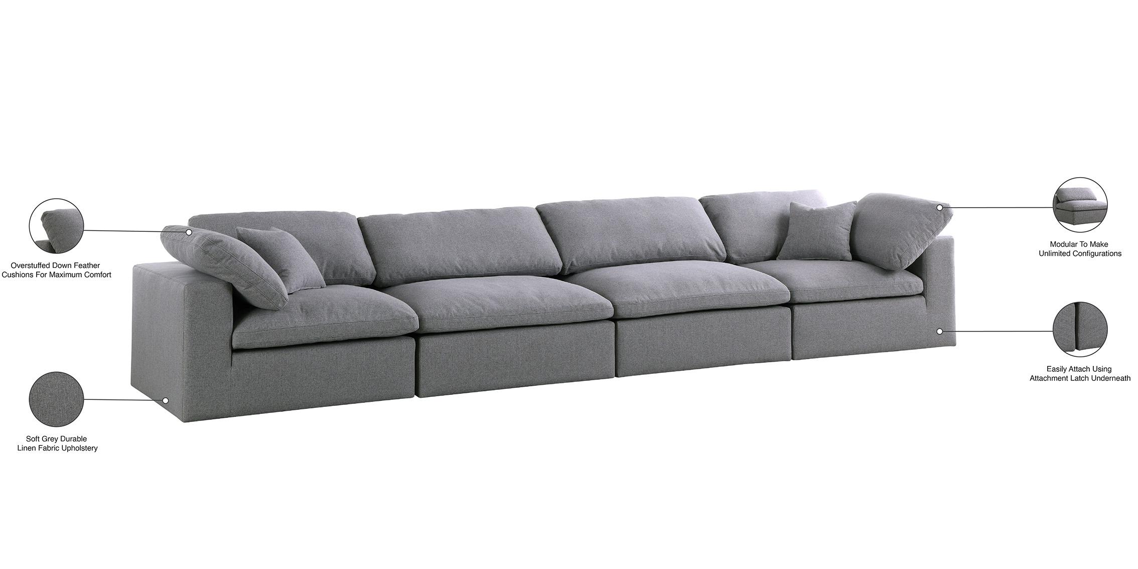 

    
601Grey-S158 Meridian Furniture Modular Sofa
