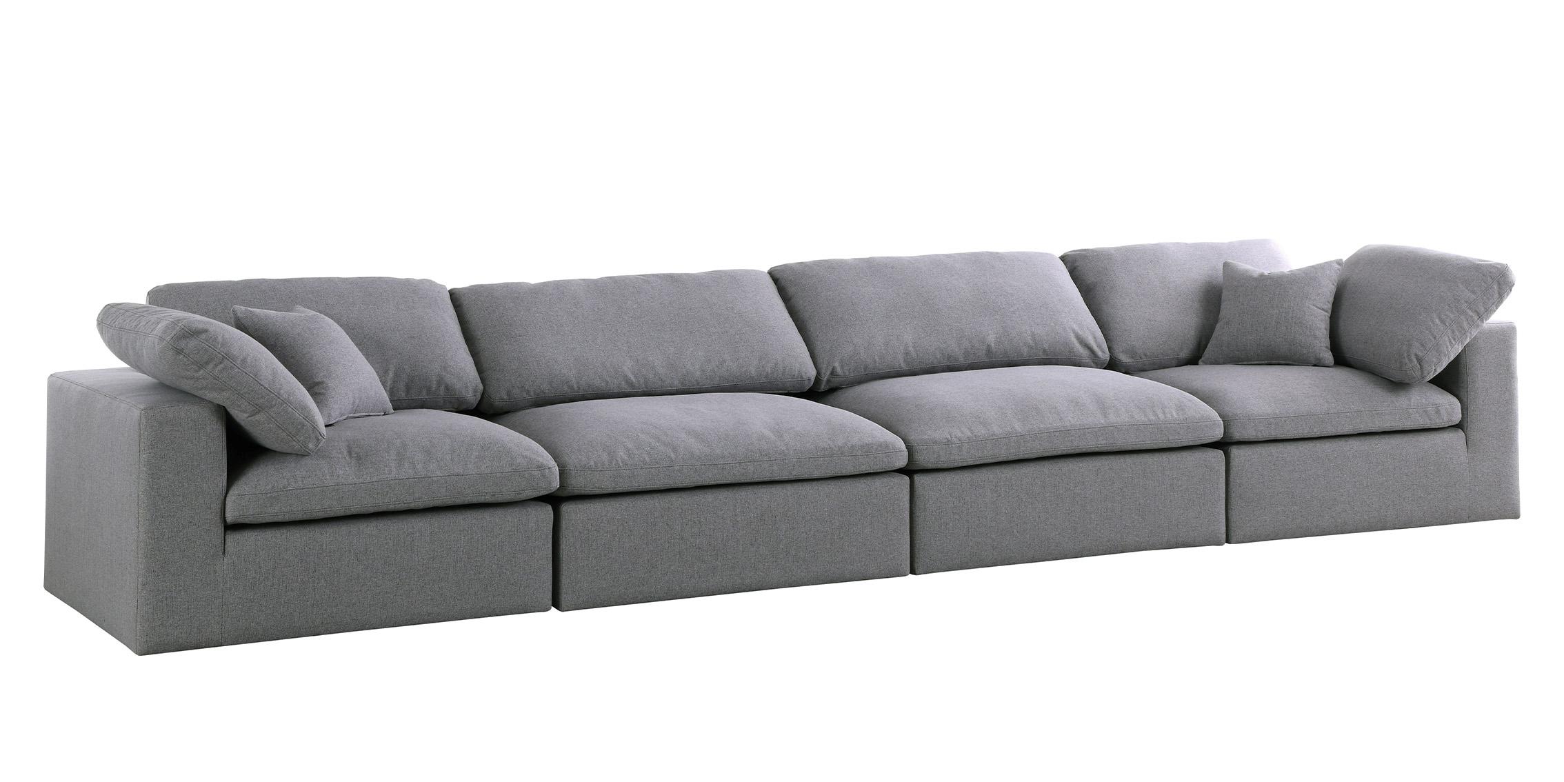 

    
Serene Grey Linen Textured Fabric Deluxe Comfort Modular Sofa S158 Meridian
