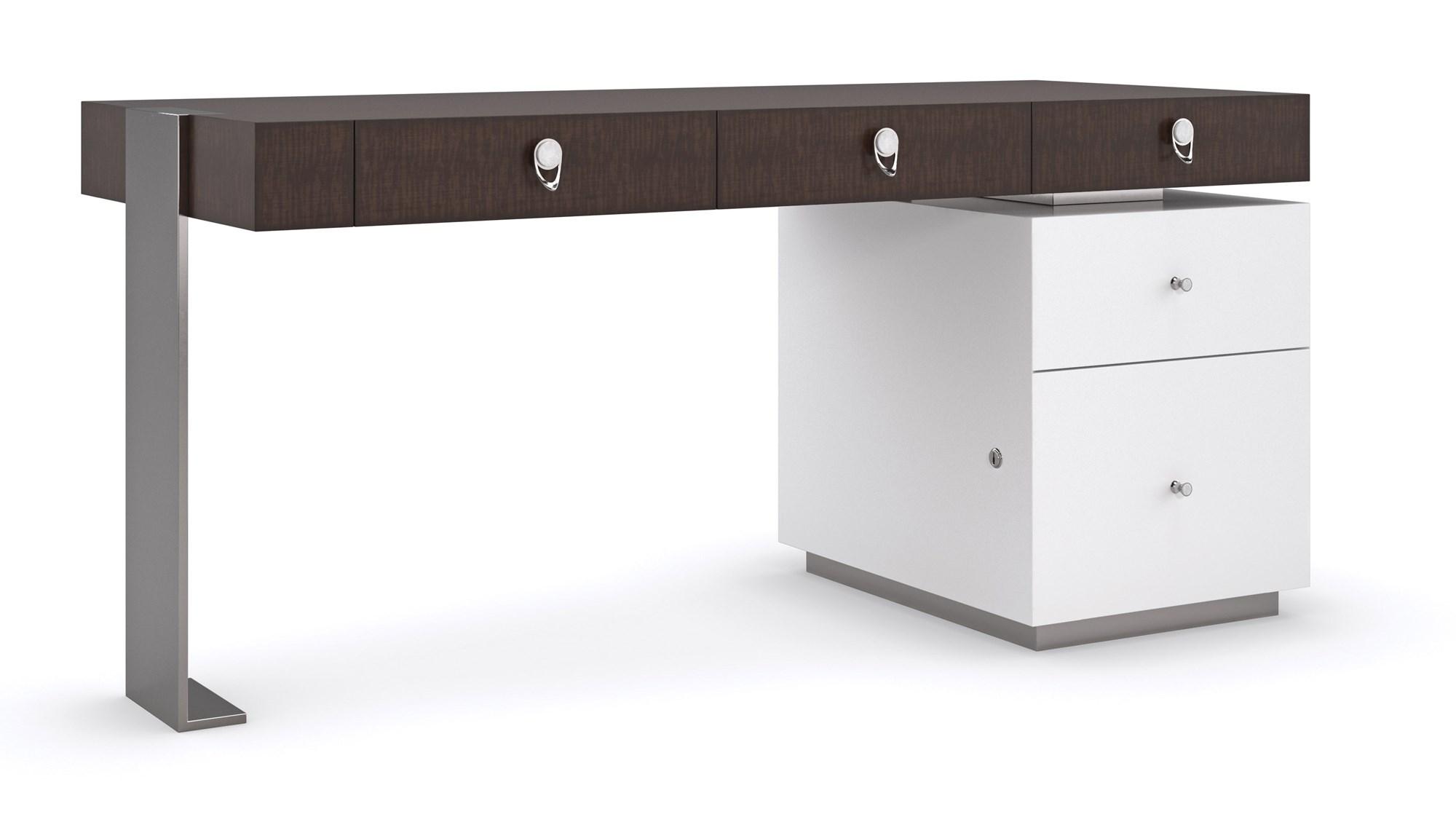 Modern Console Table DOWN TO BUSINESS CLA-421-453 in White, Brown 