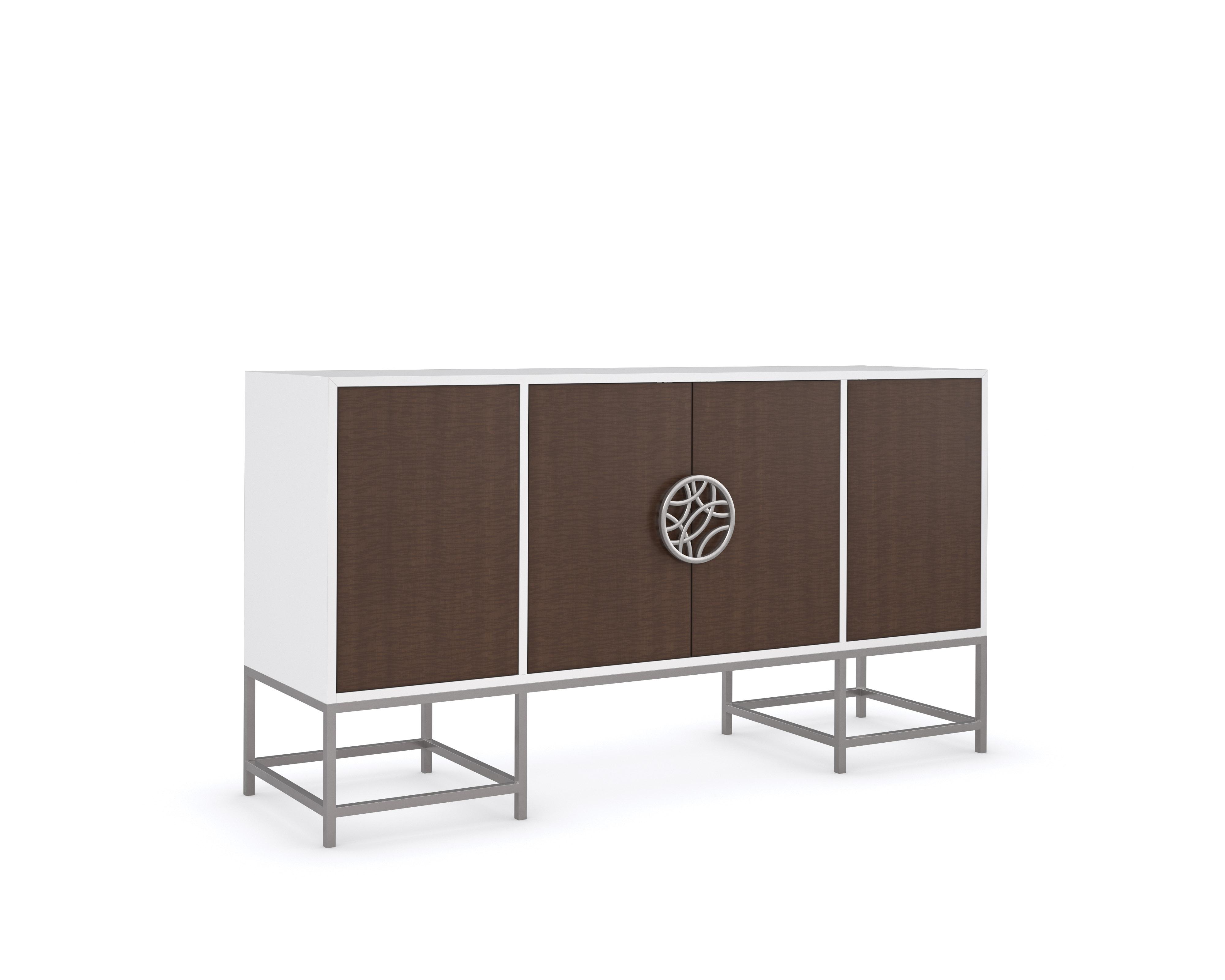 

    
Cloud White & Brunette Mix of Wood and Metal Buffet A Touch Of Class by Caracole
